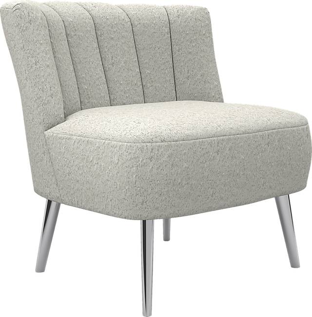 Amwiler White Accent Chair - Thumbnail - Image 1
