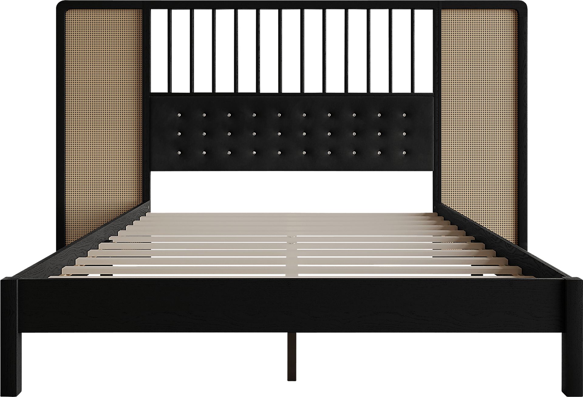 Amynus Black King Bed with Nightstands - Image 20