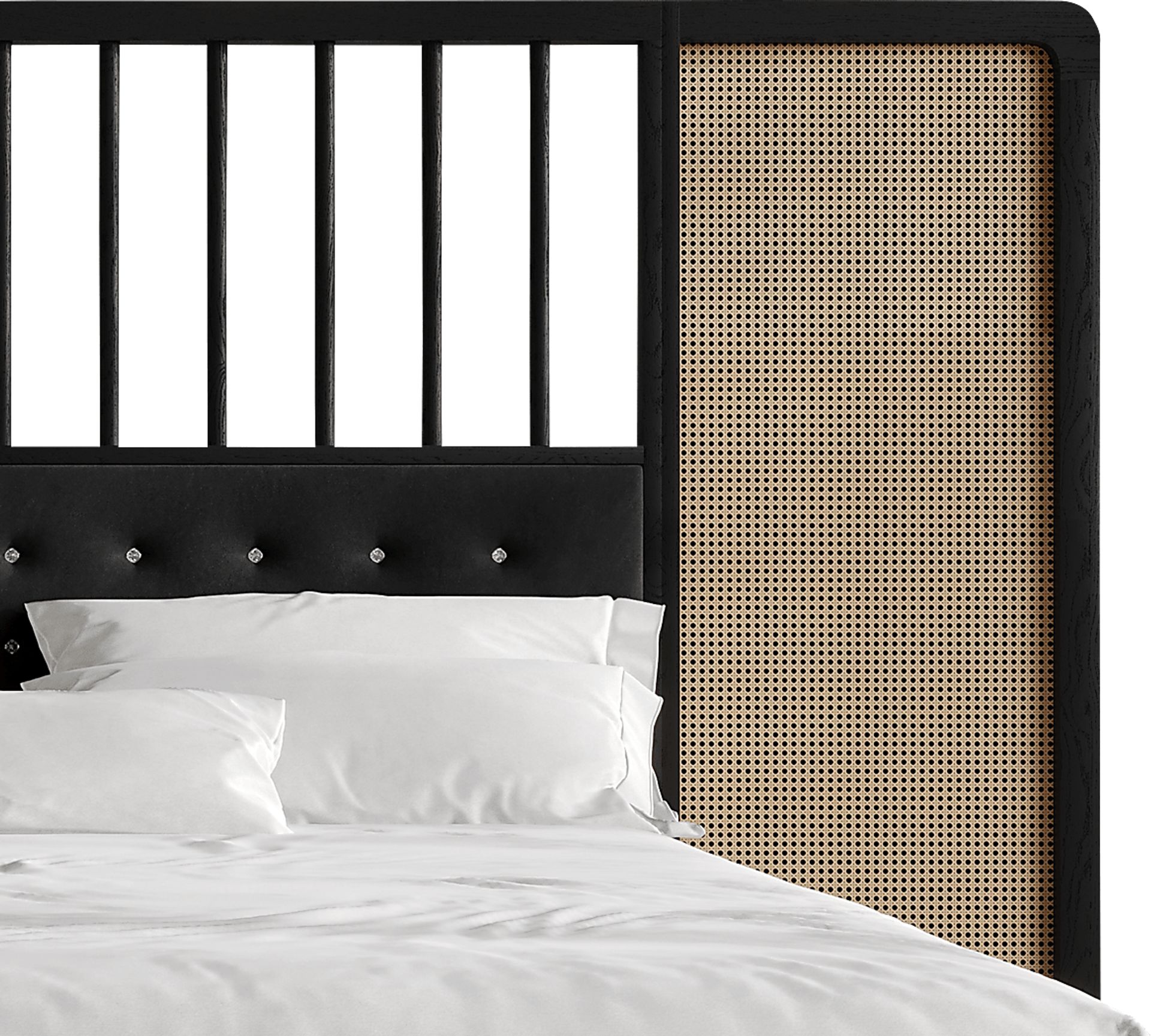 Amynus Black King Bed with Nightstands - Image 21