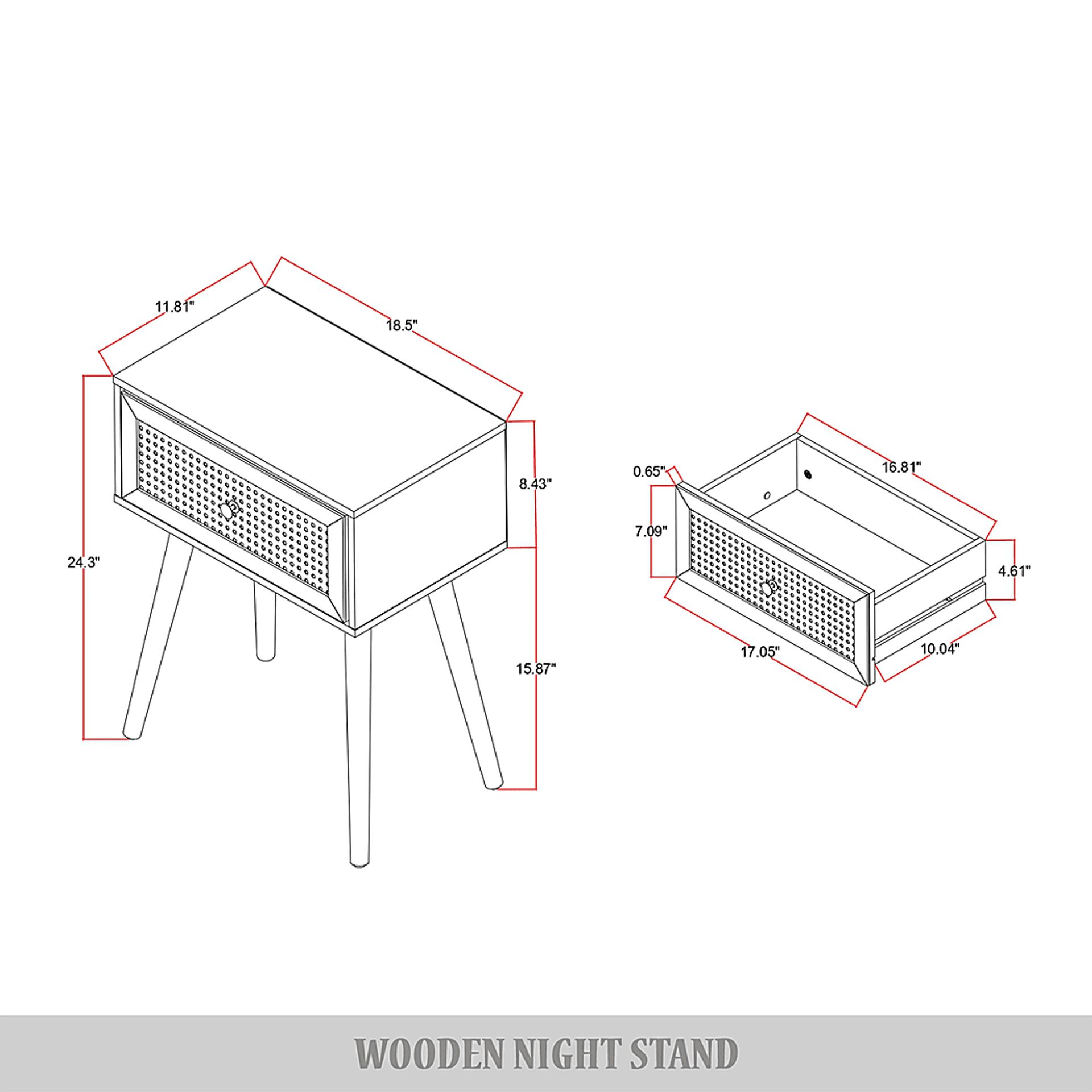 Amynus Black King Bed with Nightstands - Image 5