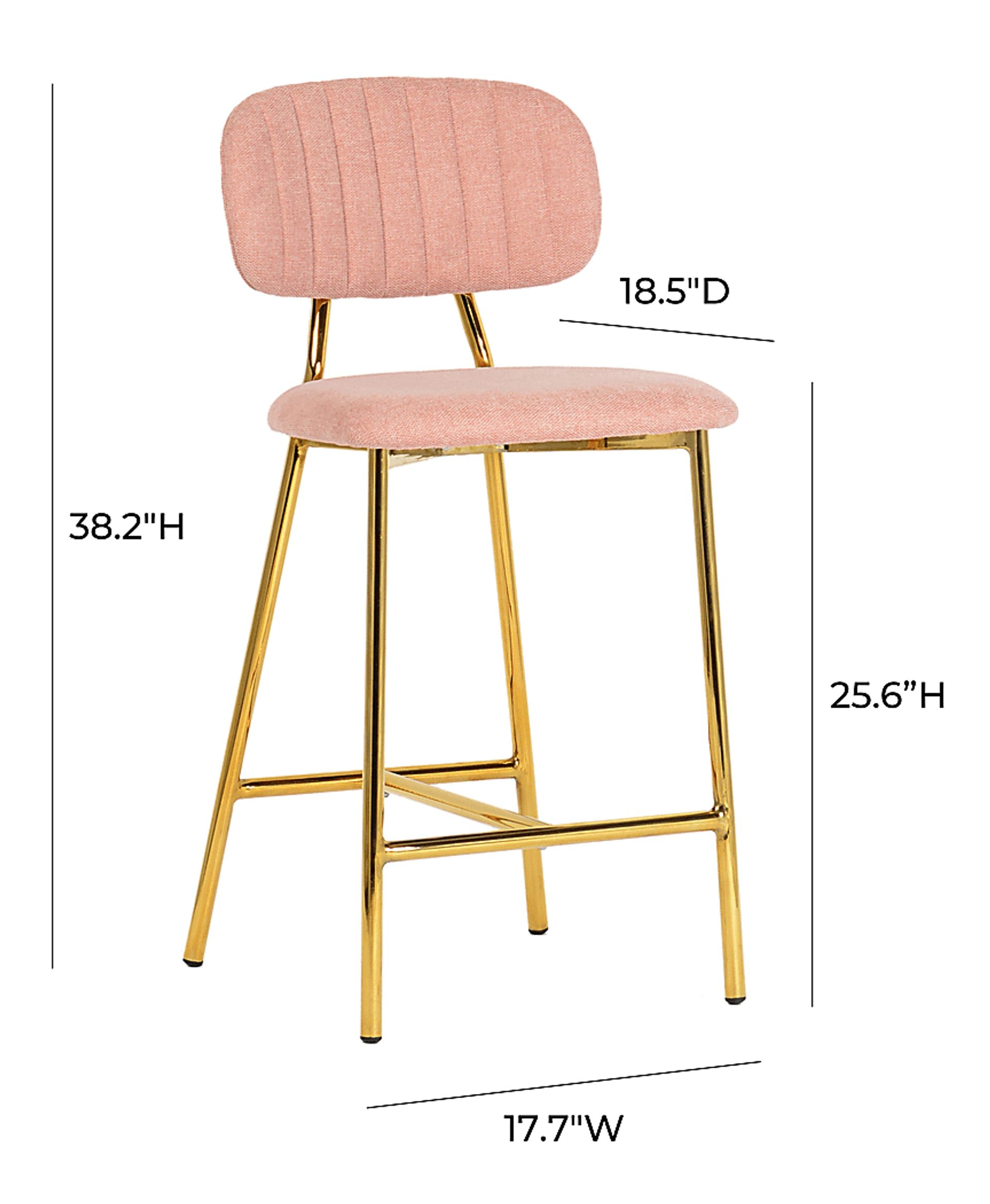 Ana Lee Blush Counter Stool, Set of 2 - Image 8