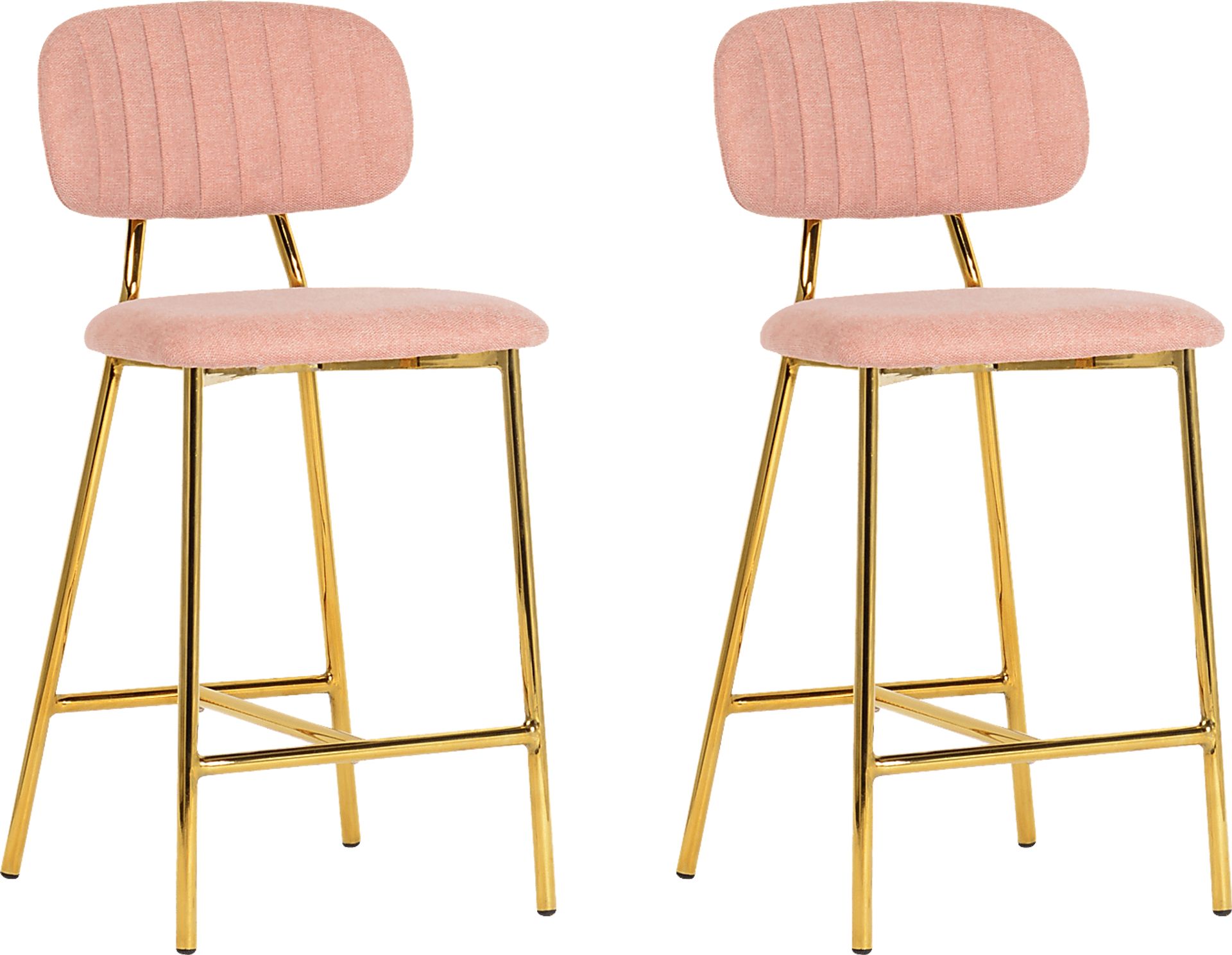 Ana Lee Blush Counter Stool, Set of 2 - Image 1
