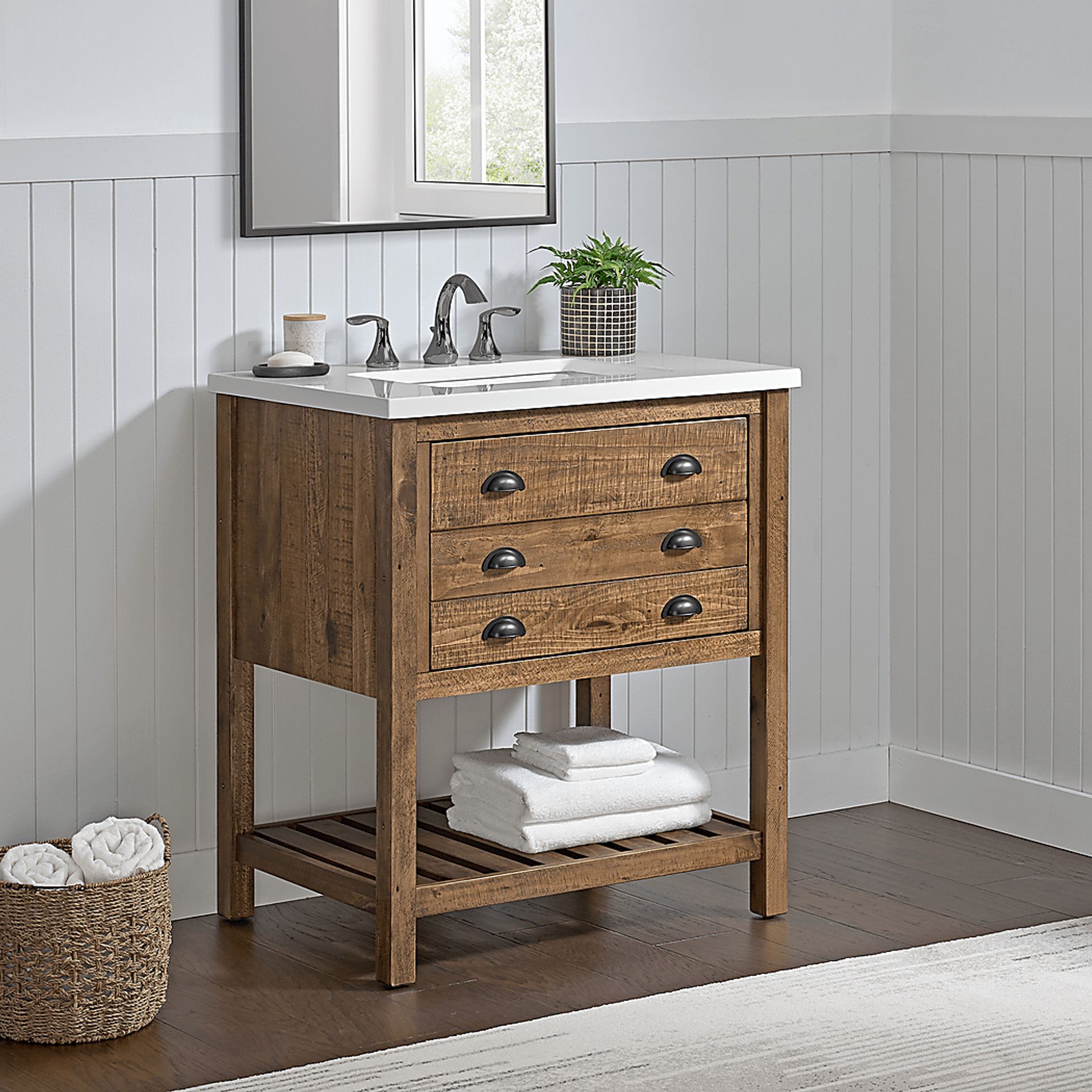 Anaar Brown Bathroom Vanity - Image 4