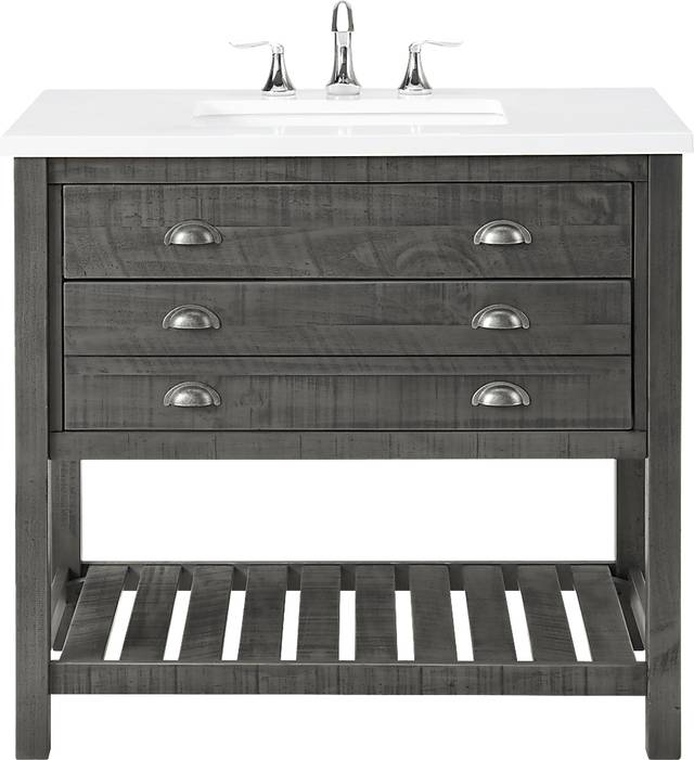 Anaar Gray Bathroom Vanity - Thumbnail - Image 12