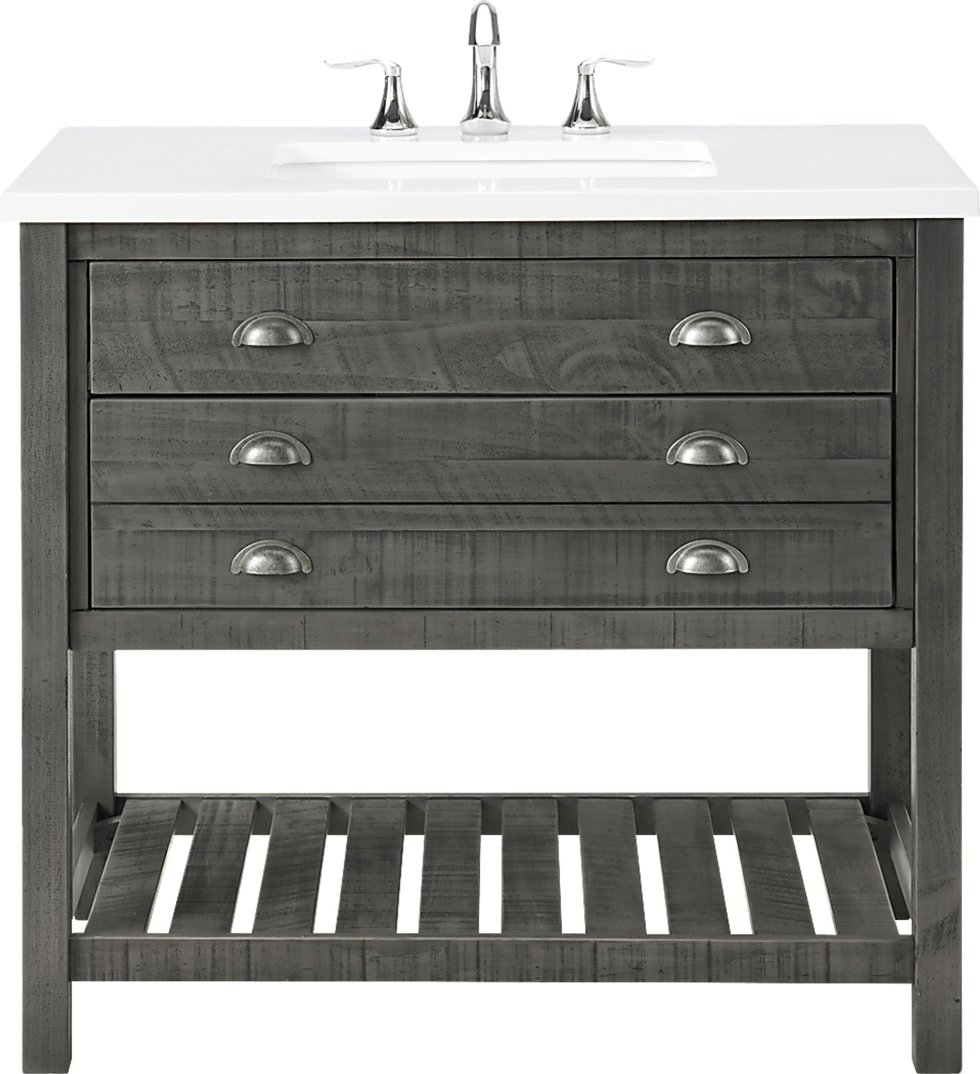 Anaar Gray Bathroom Vanity - Image 12