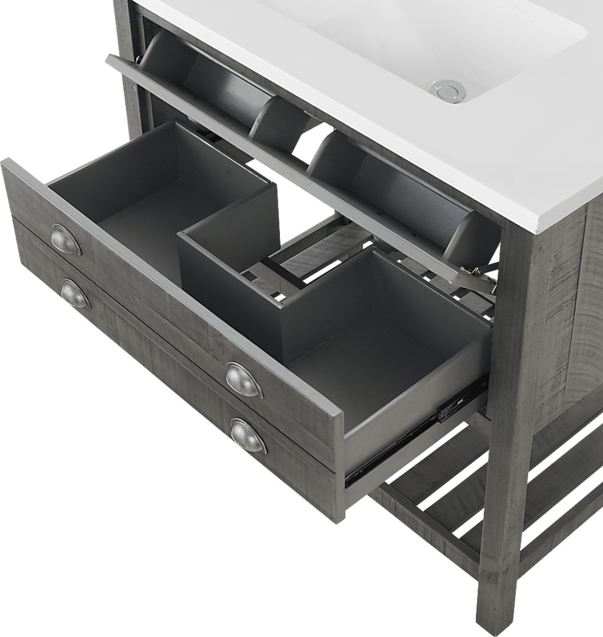Anaar Gray Bathroom Vanity | Rooms to Go