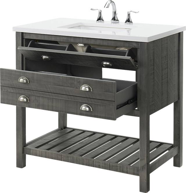 Anaar Gray Bathroom Vanity - Thumbnail - Image 7