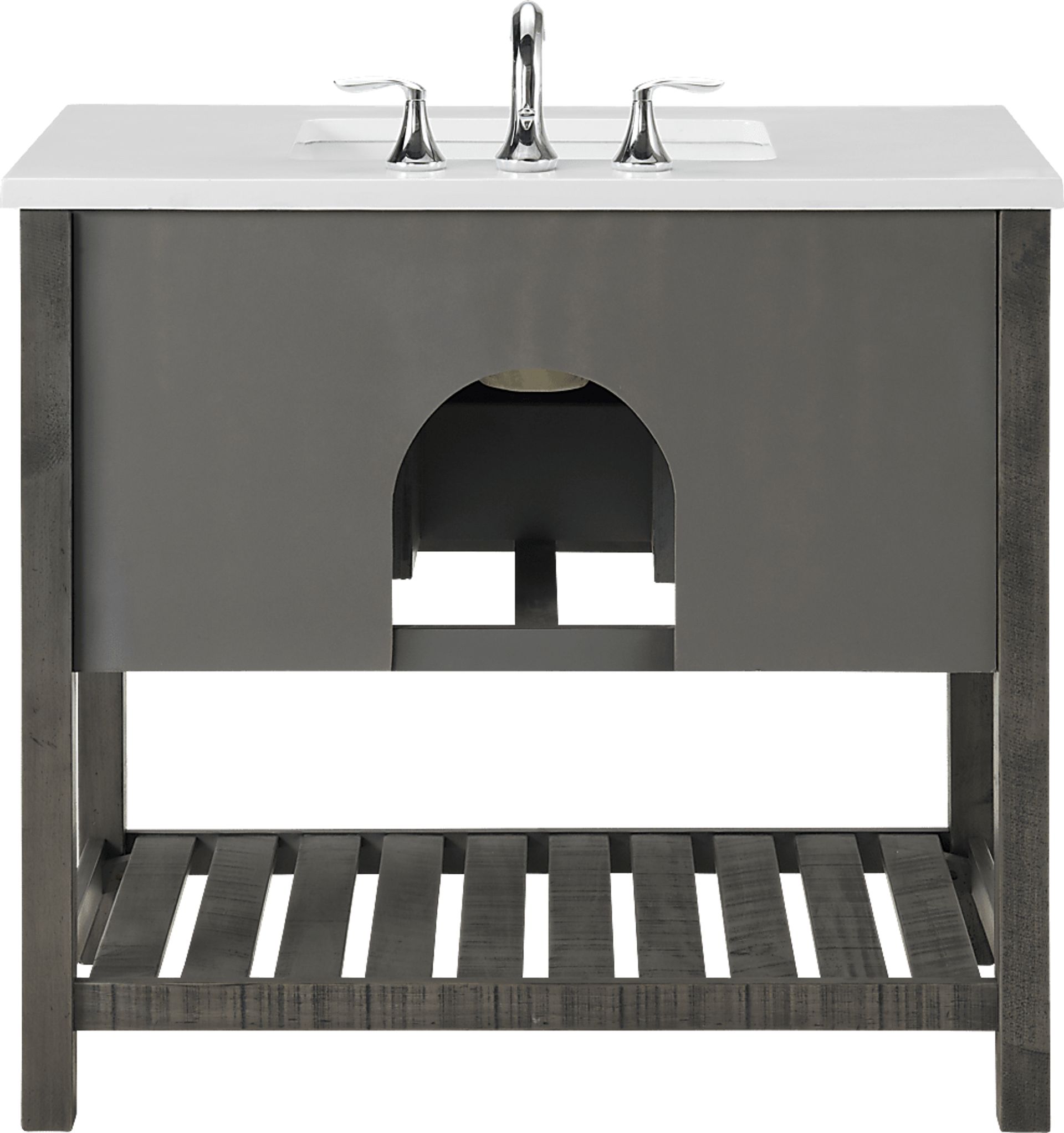 Anaar Gray Bathroom Vanity - Image 8
