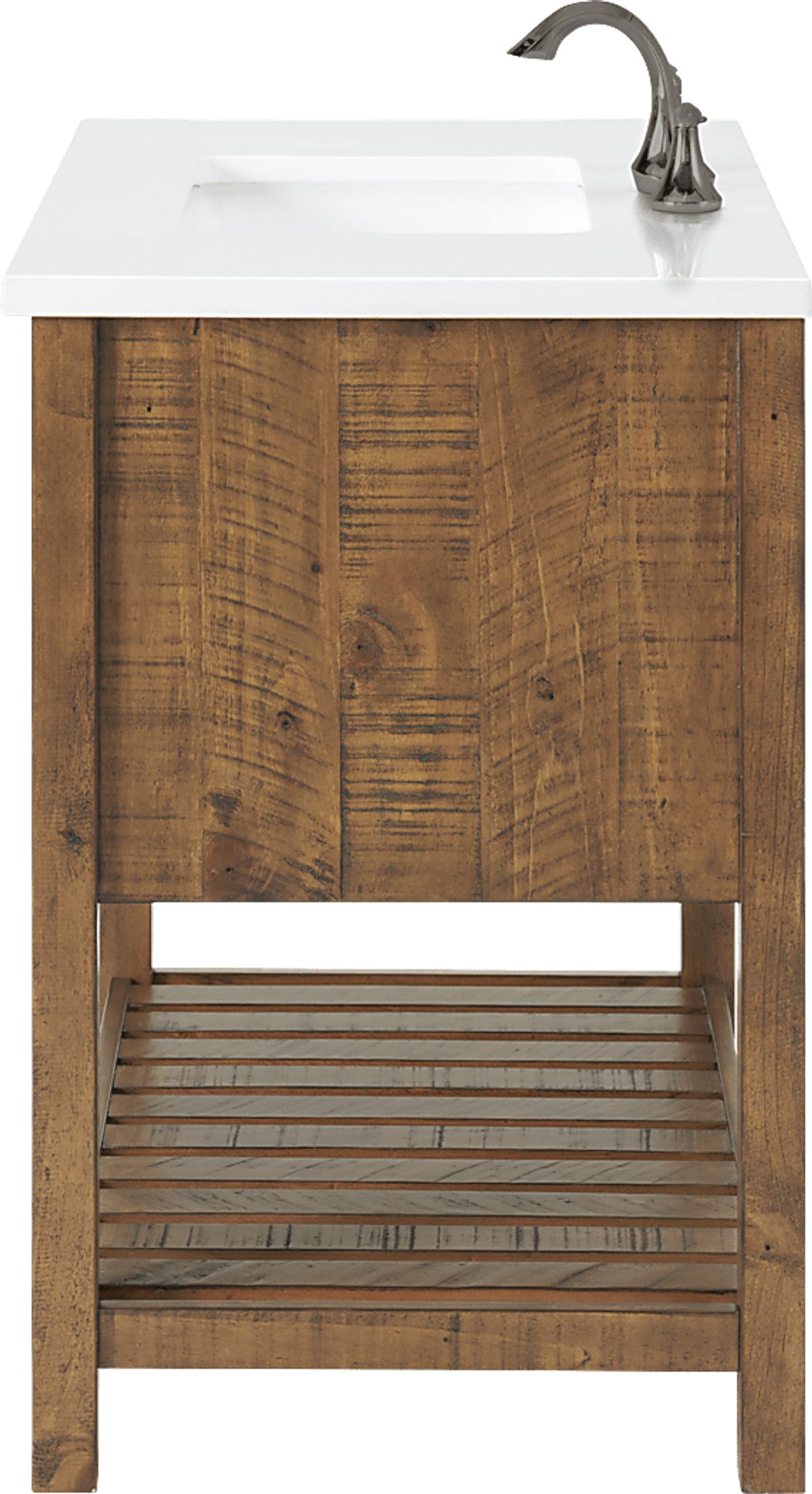 Anaar Brown Dark Wood Bathroom Vanity | Rooms to Go