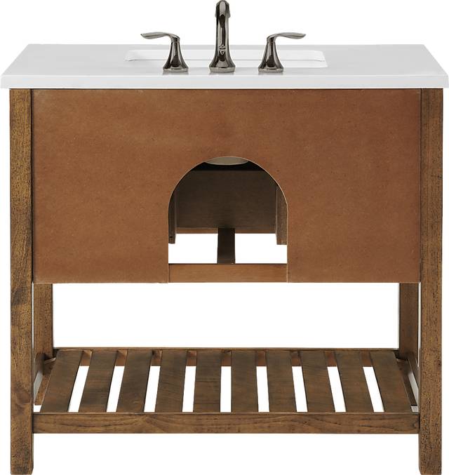 Anaar Natural Brown Bathroom Vanity - Thumbnail - Image 7