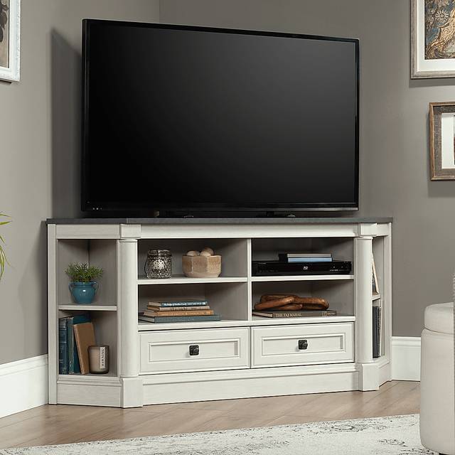 Anacaho Light Gray 61.5 in. Corner Console - Thumbnail - Image 2