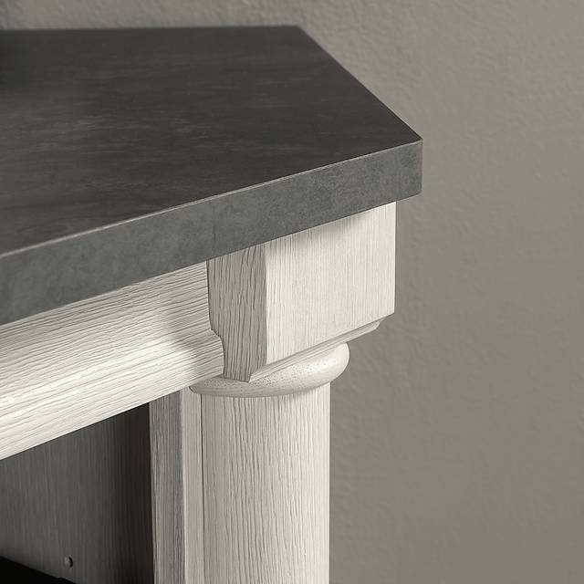 Anacaho Light Gray 61.5 in. Corner Console - Thumbnail - Image 3