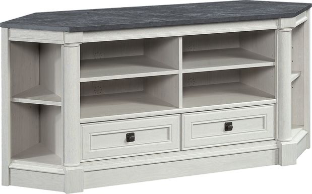 Anacaho Light Gray 61.5 in. Corner Console