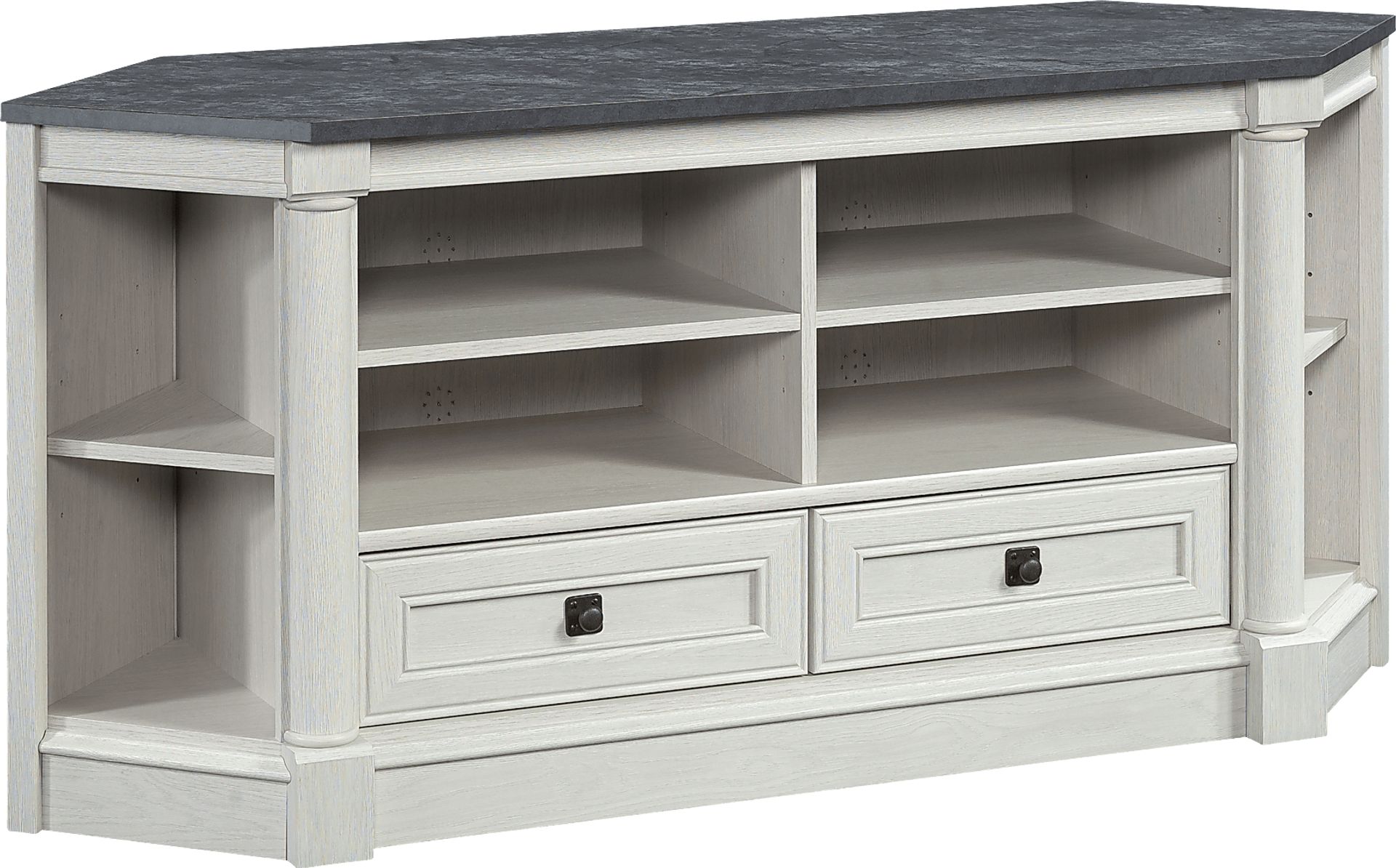 Anacaho Light Gray 61.5 in. Corner Console - Image 1