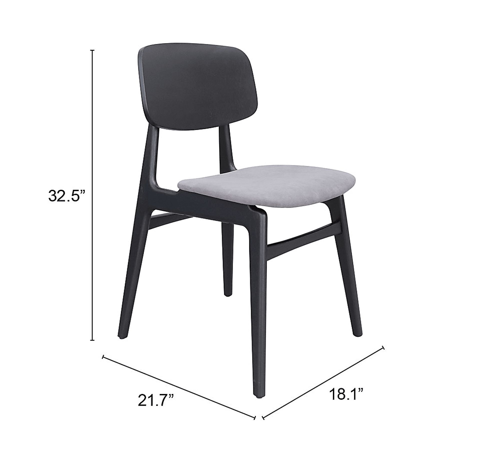 Anacosta Black Dining Chair, Set of 2 - Image 9