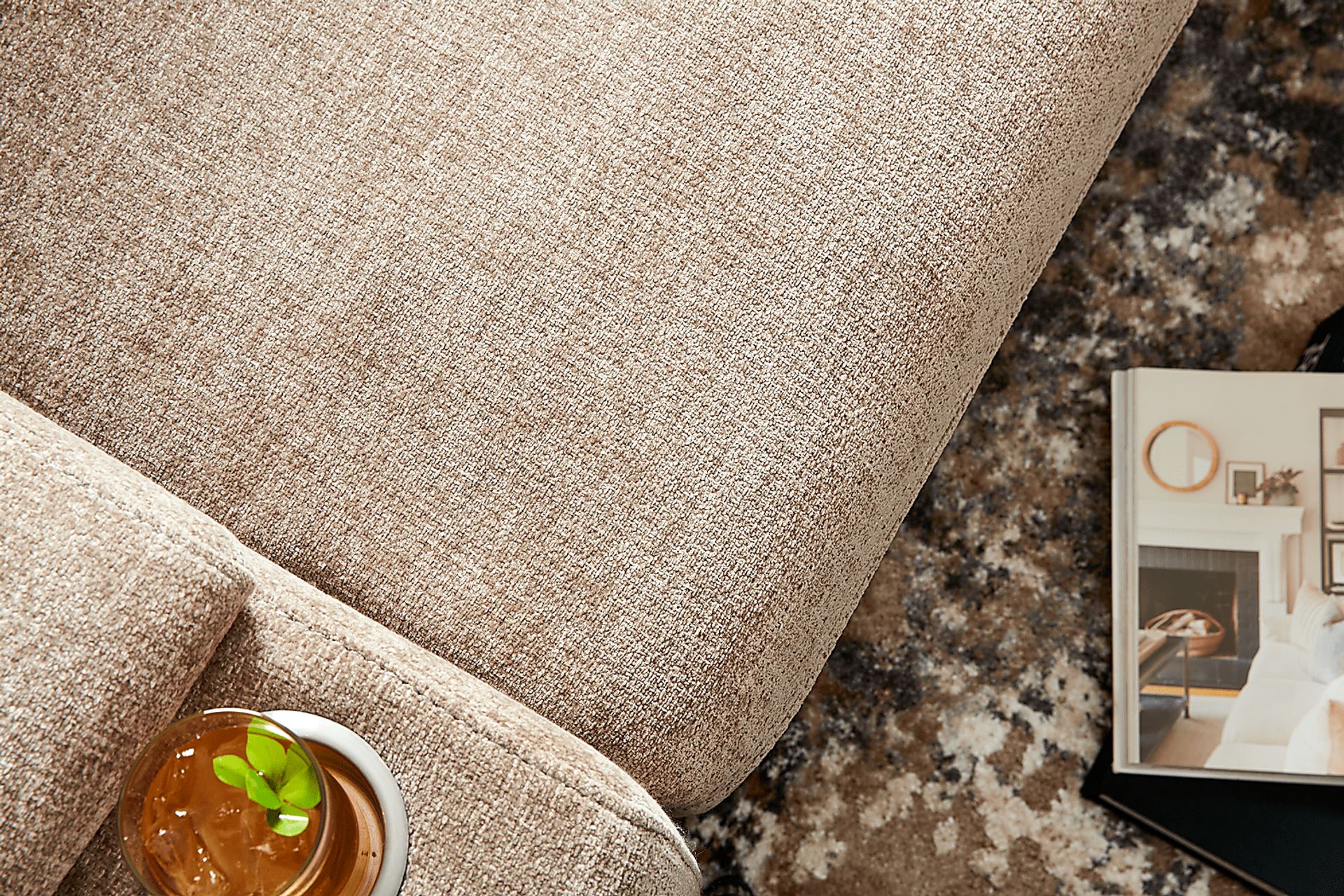 Anaheim Latte 6 Pc Dual Power Reclining Sleeper Sectional - Image 16