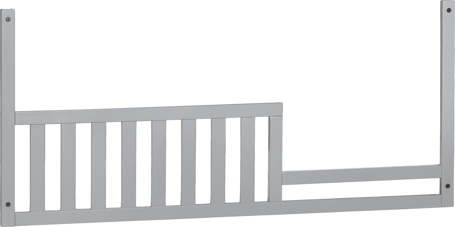 Anaheim Park Gray Convertible Crib with Toddler Rail - Image 4