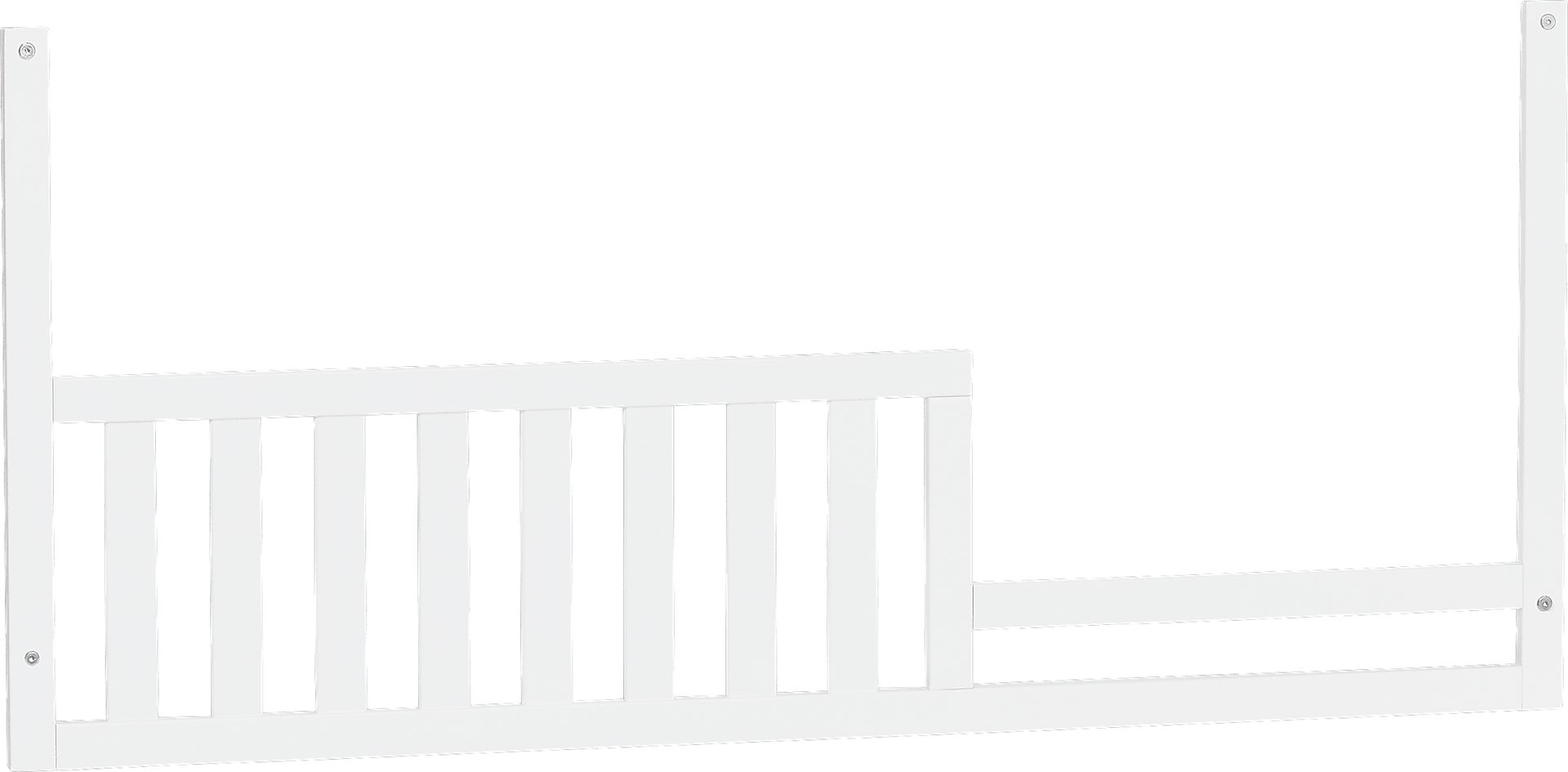 Anaheim Park White Convertible Crib with Toddler Rail - Image 3