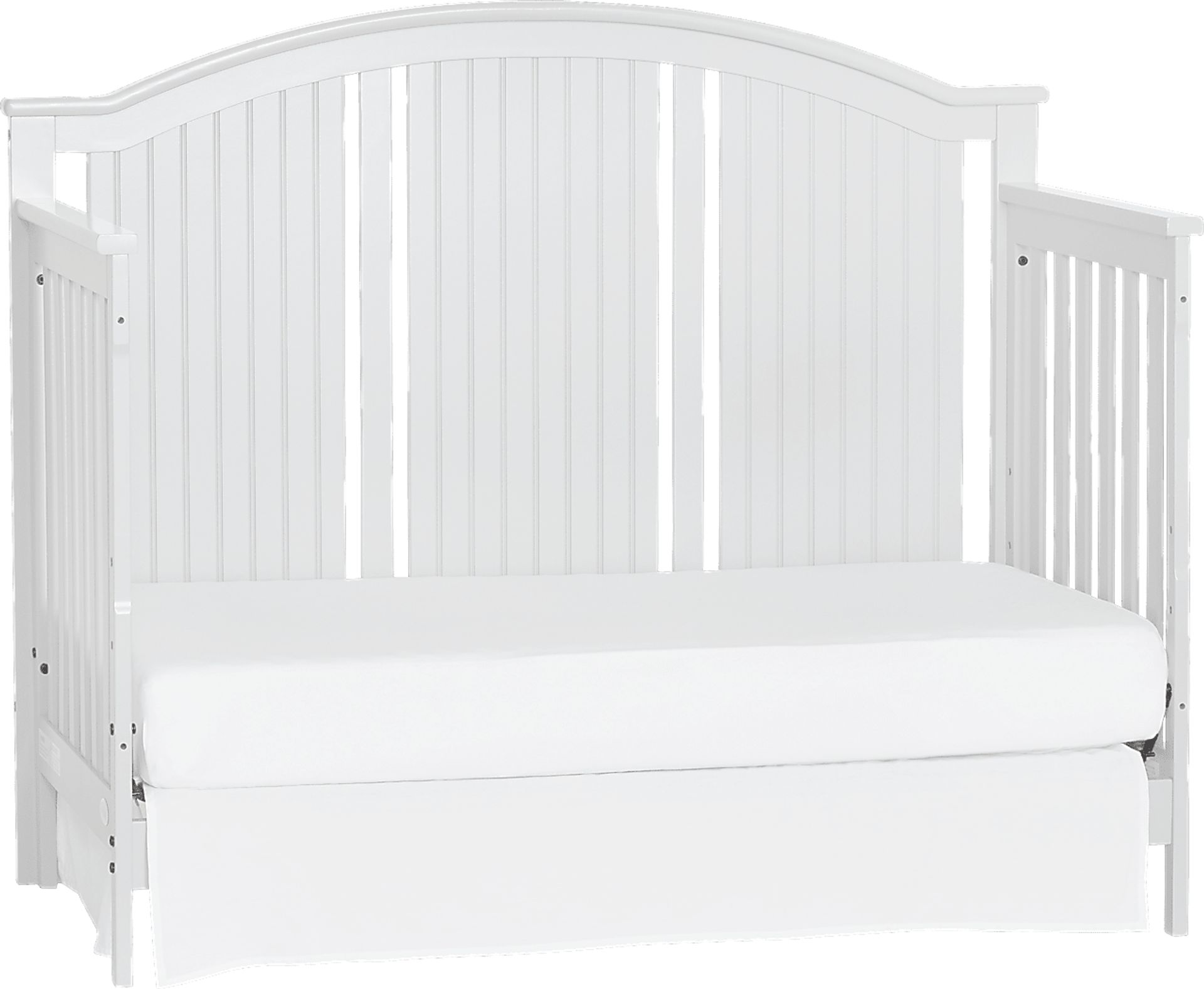 Anaheim Park White Convertible Crib with Toddler Rail - Image 4