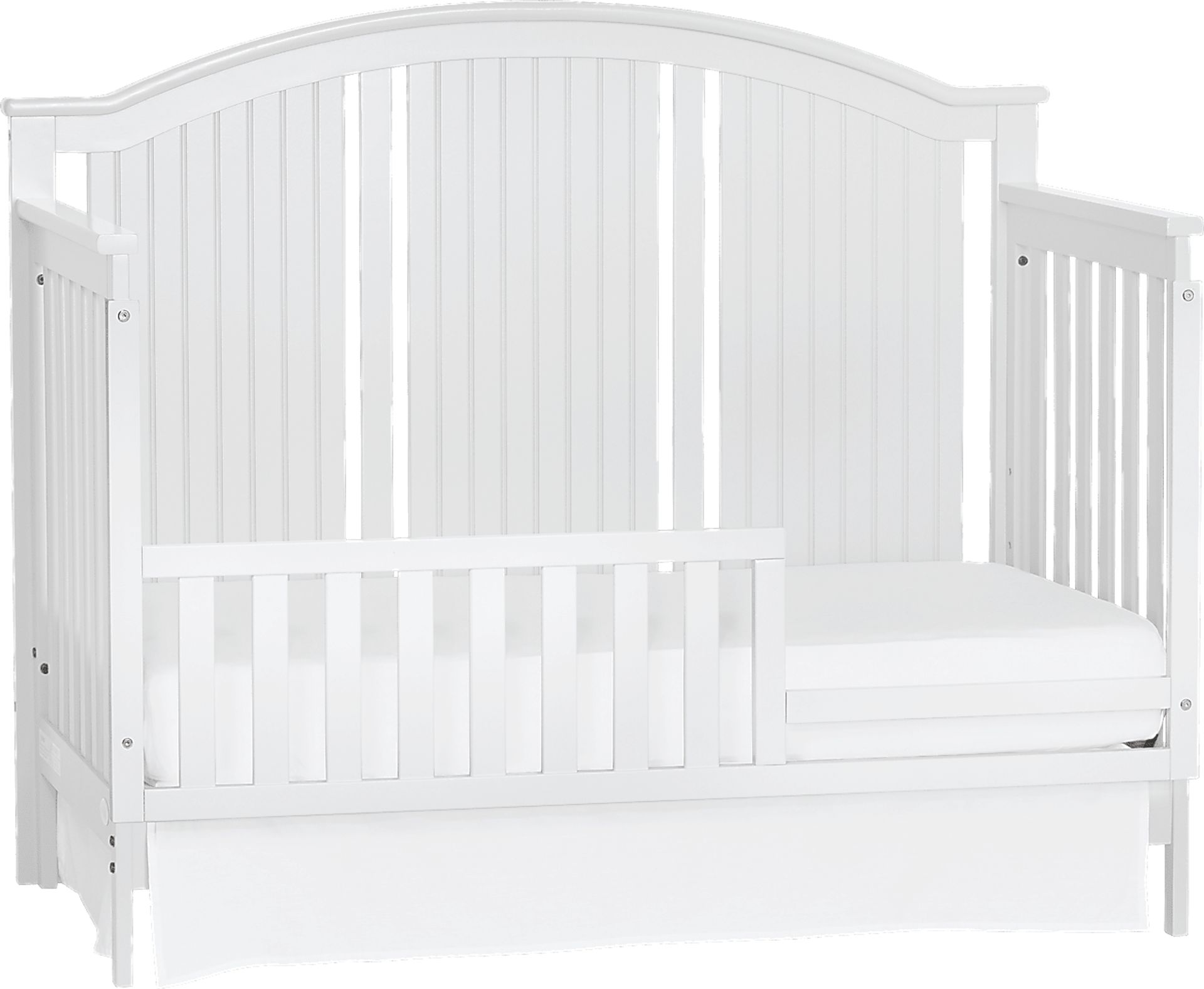 Anaheim Park White Convertible Crib with Toddler Rail - Image 5