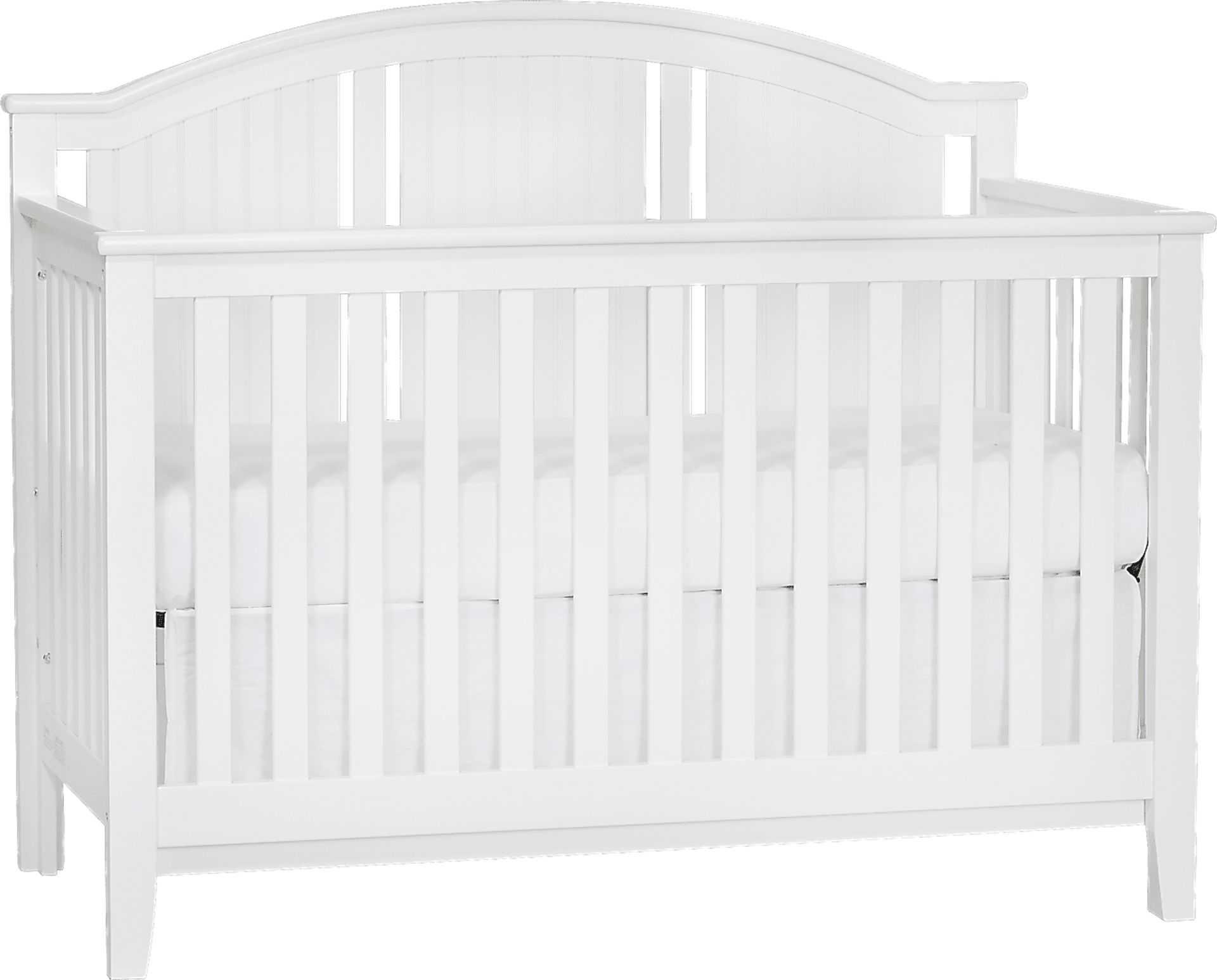 Anaheim Park White Convertible Crib with Toddler Rail - Image 1