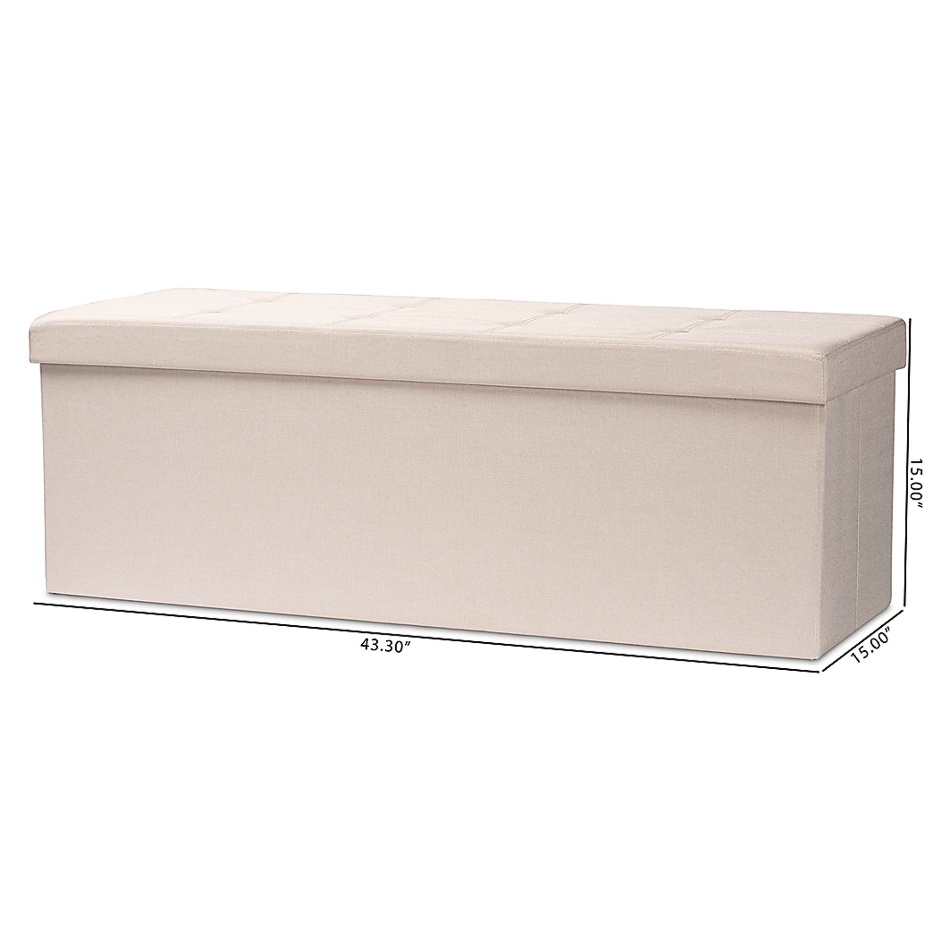 Anahita Beige Ottoman - Image 8