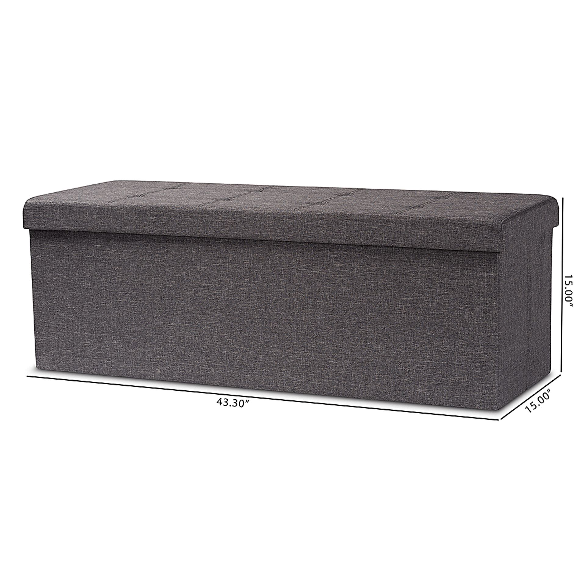 Anahita Dark Gray Ottoman - Image 8