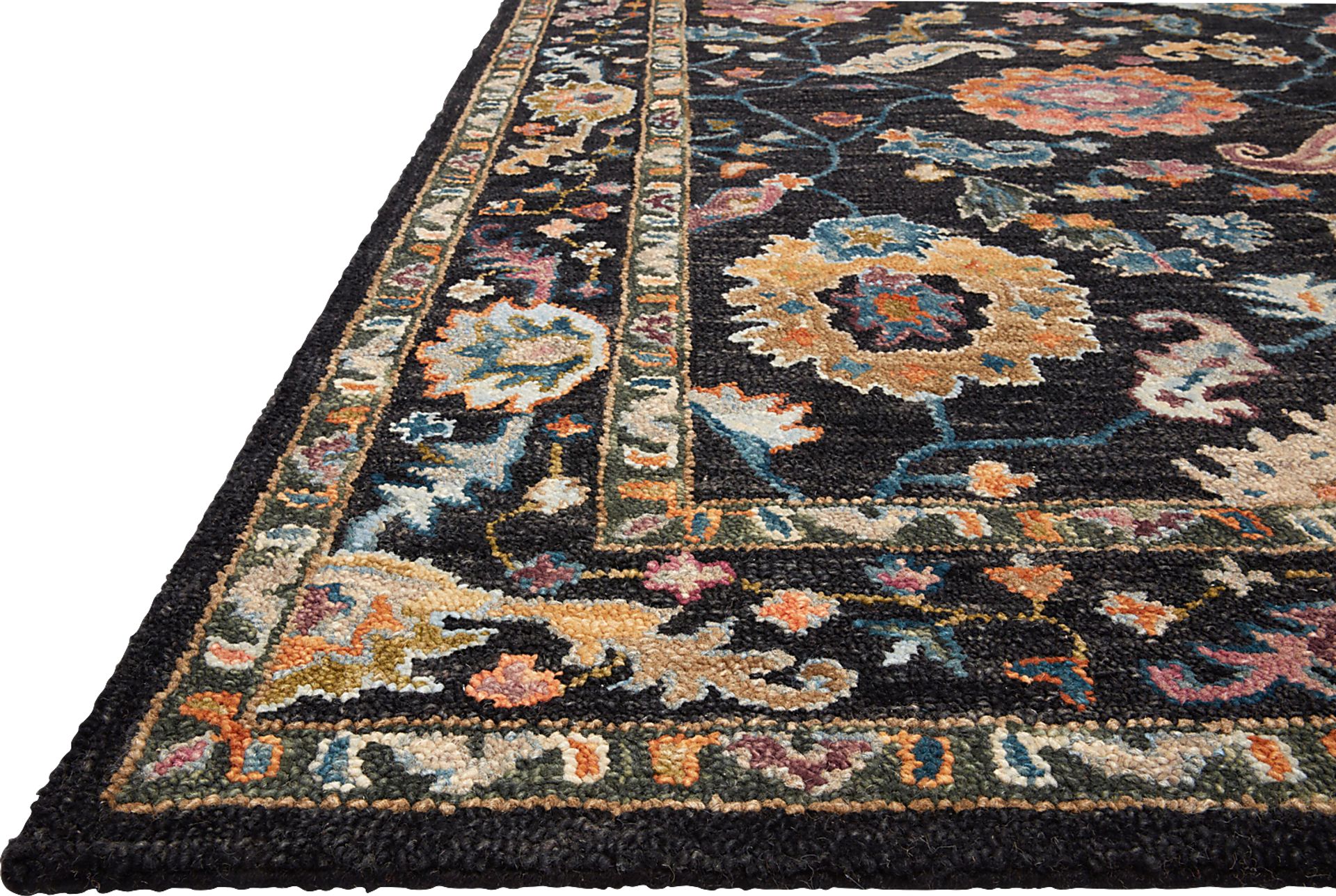 Anaia Black 2'6 x 7'6 Rug - Image 3