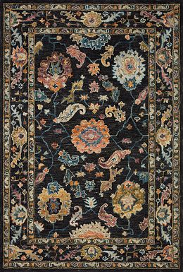 Anaia Black 7'9 x 9'9 Rug