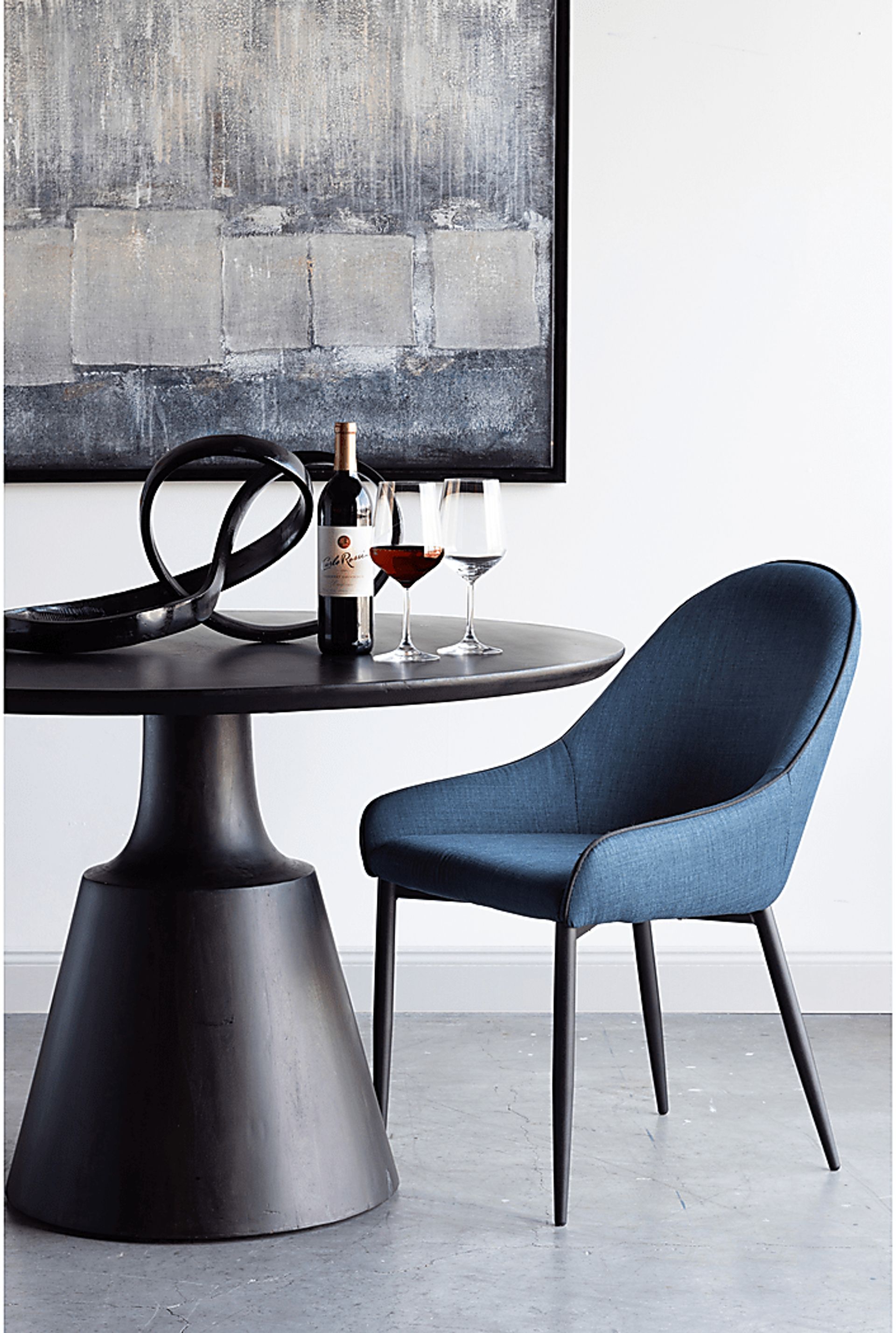Anaise Dark Blue Dining Chair, Set of 2 - Image 6