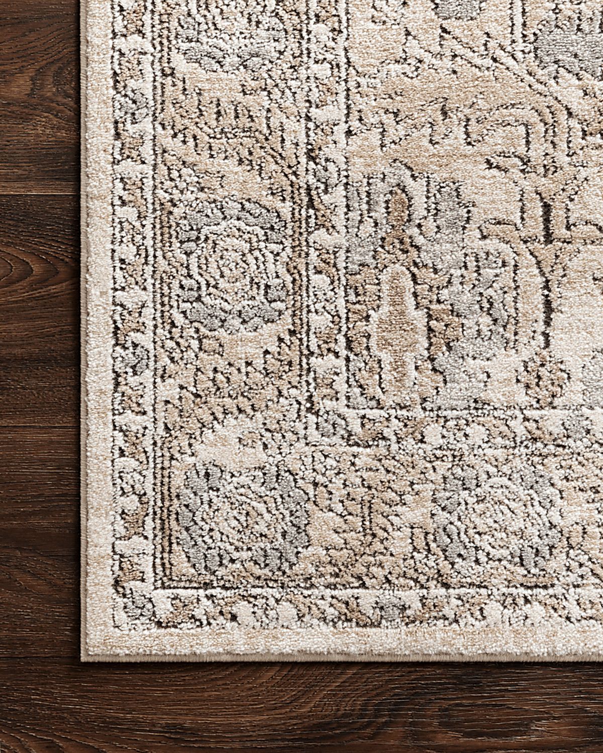 Anala Ivory Light Wood,White Beige Polypropylene Fabric Rug | Rooms to Go