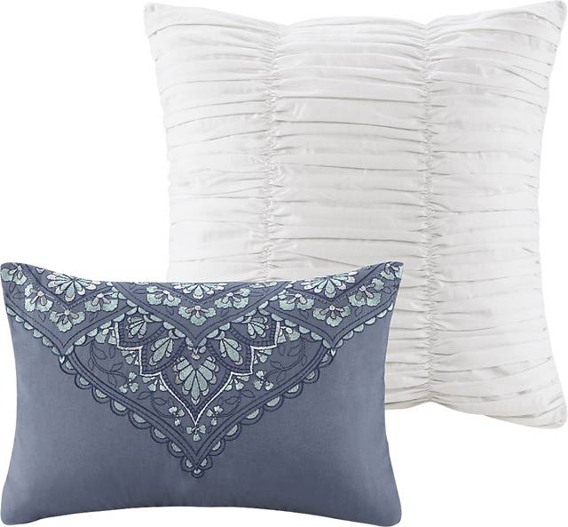 Analeah Blue 7 Pc King Duvet Cover Set - Thumbnail - Image 12