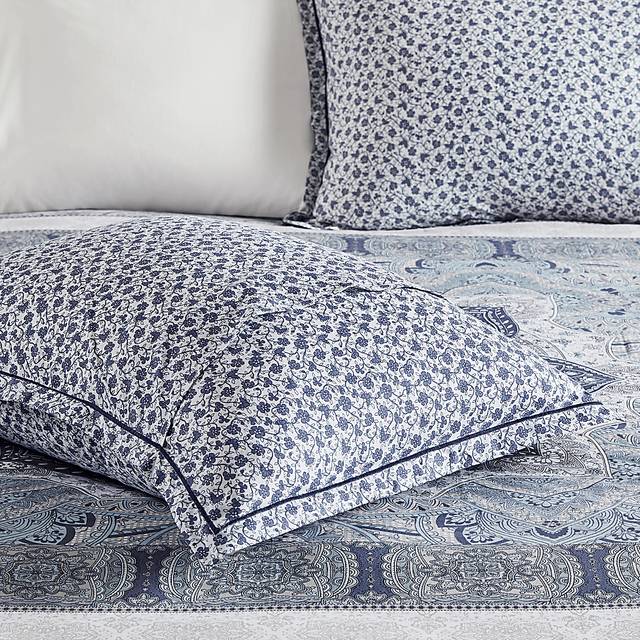 Analeah Blue 7 Pc King Duvet Cover Set - Thumbnail - Image 8