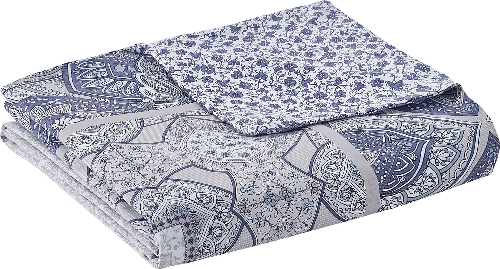 Analeah Blue 7 Pc King Duvet Cover Set - Image 9
