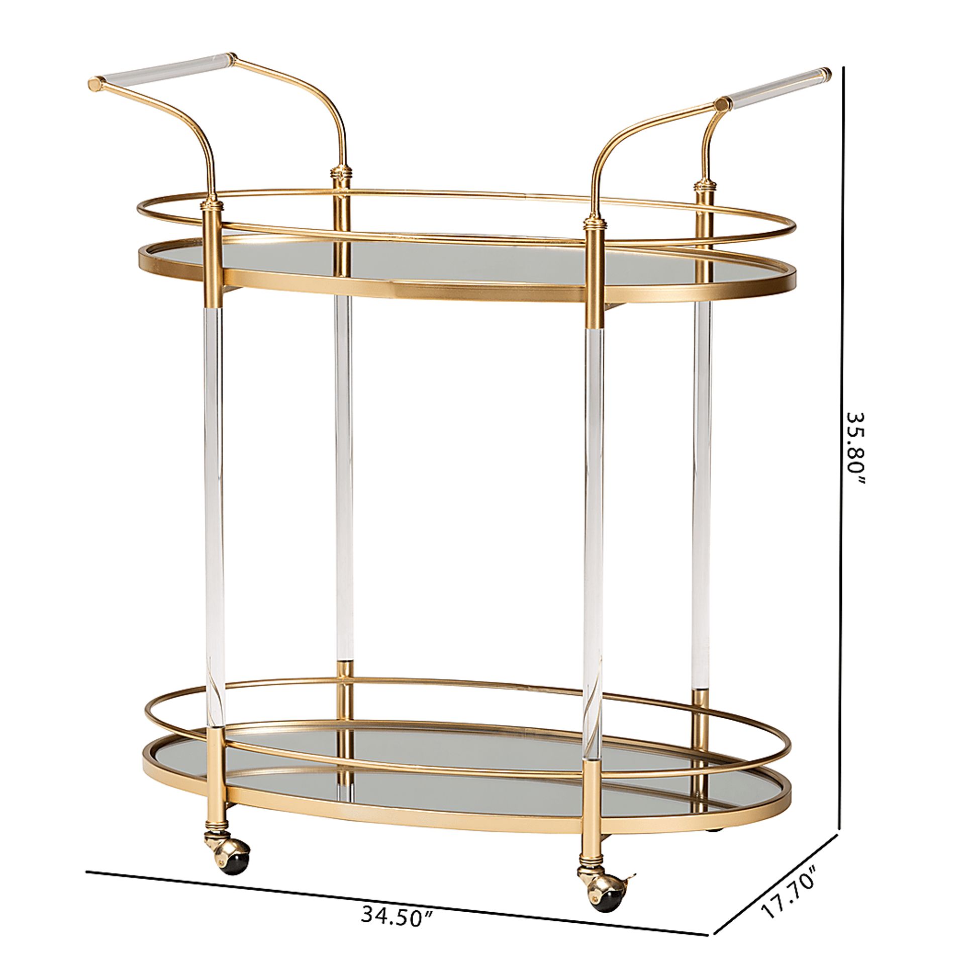 Anamax Gold Bar Cart - Image 8