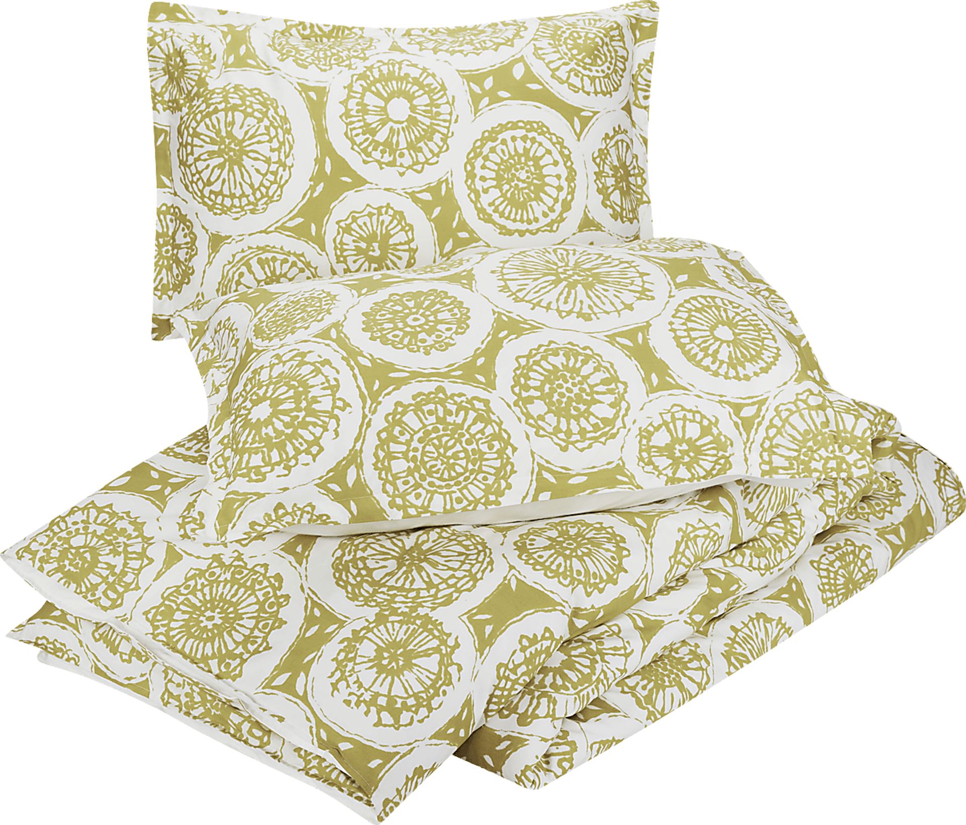 Anandale Yellow 3 Pc King Duvet Set - Image 11