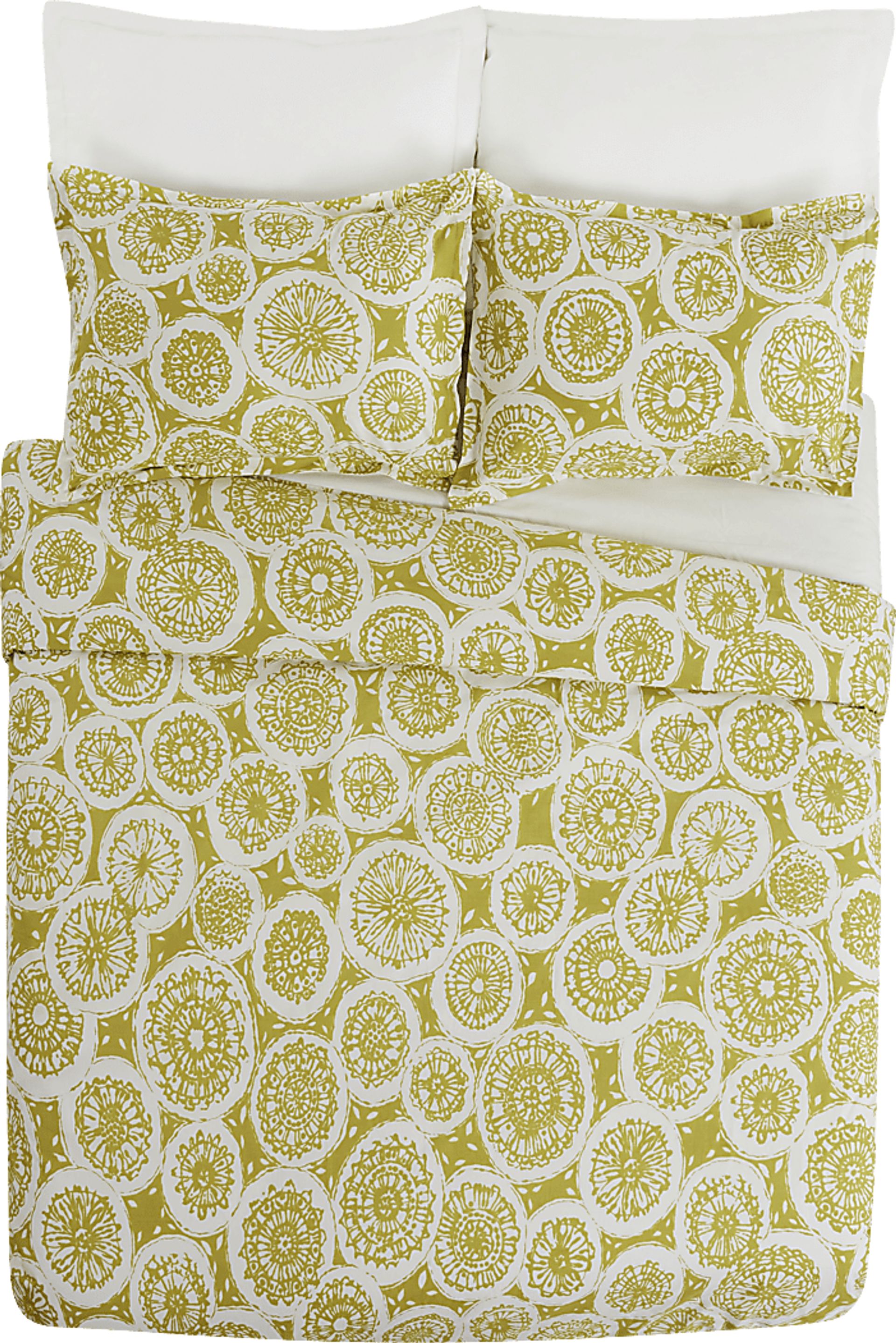 Anandale Yellow 3 Pc King Duvet Set - Image 6