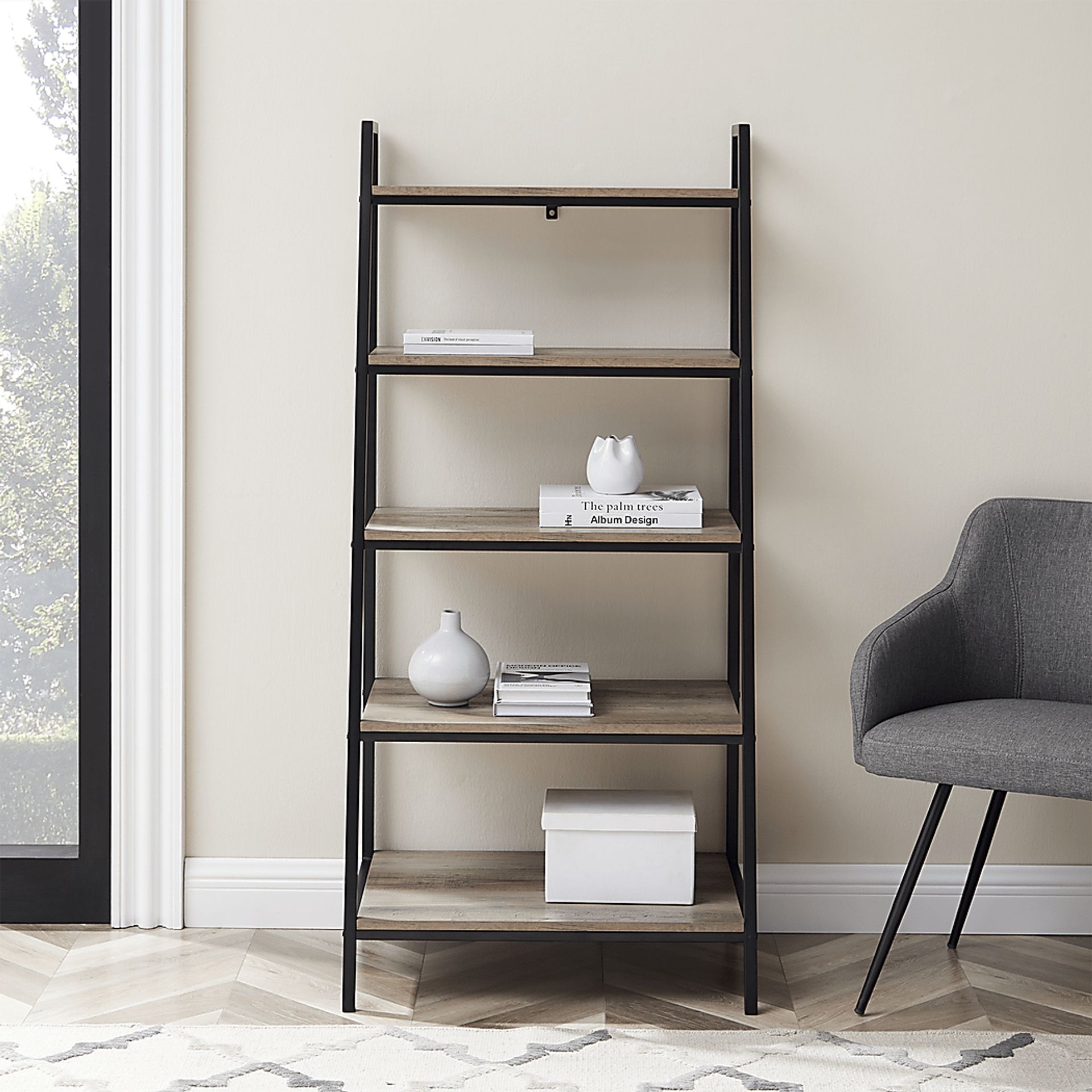 Anarose Gray Bookcase - Image 3