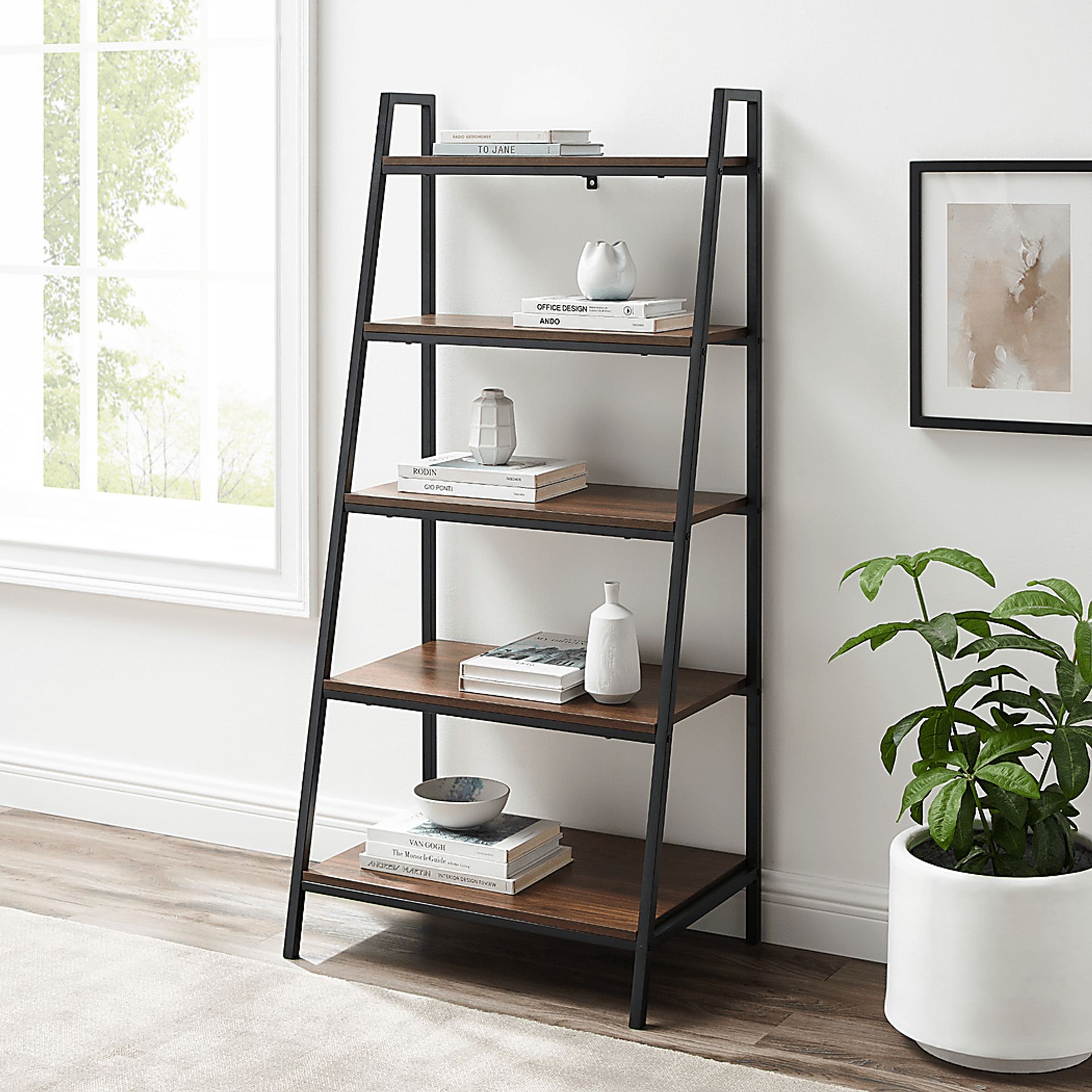 Anarose Walnut Bookcase - Image 5