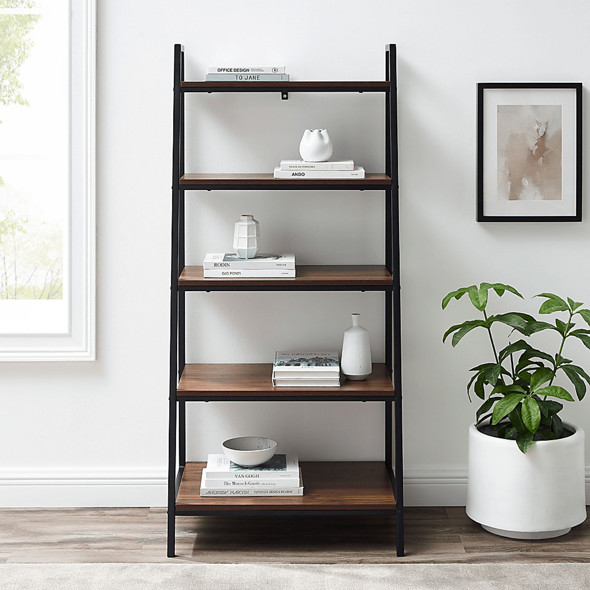 Anarose Walnut Bookcase - Image 6