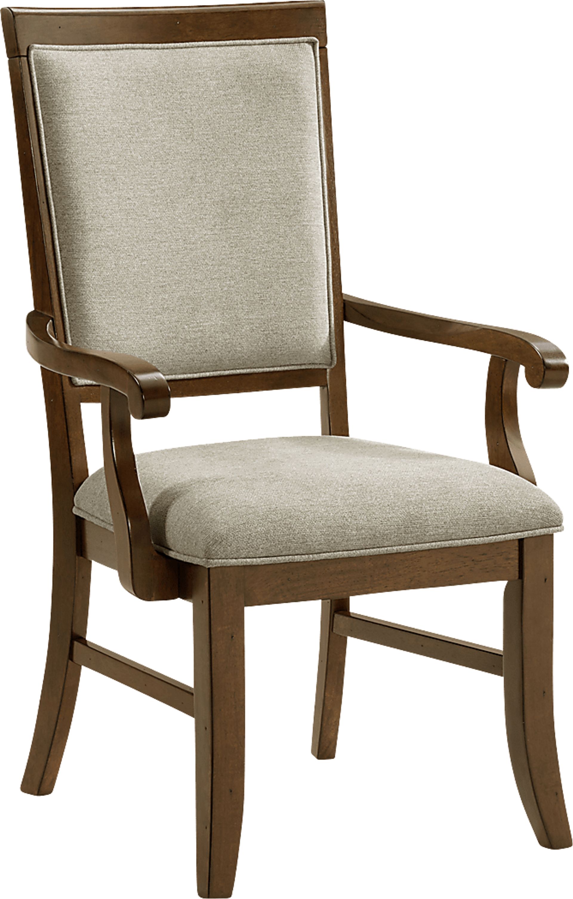 Anastas Brown Arm Chair - Image 1