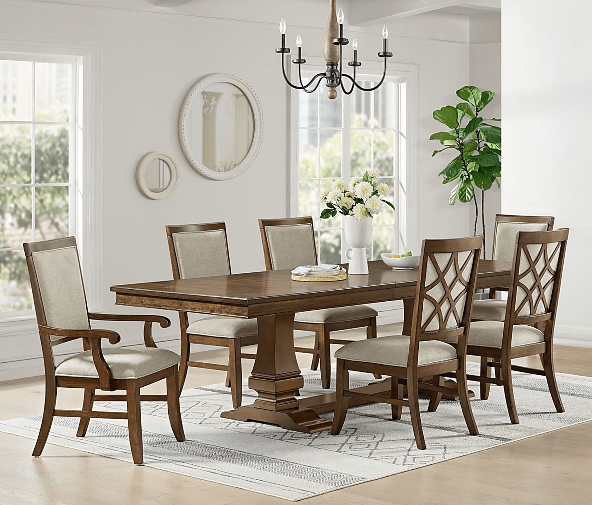 Anastas Brown Side Chair, Set of 2 - Image 3