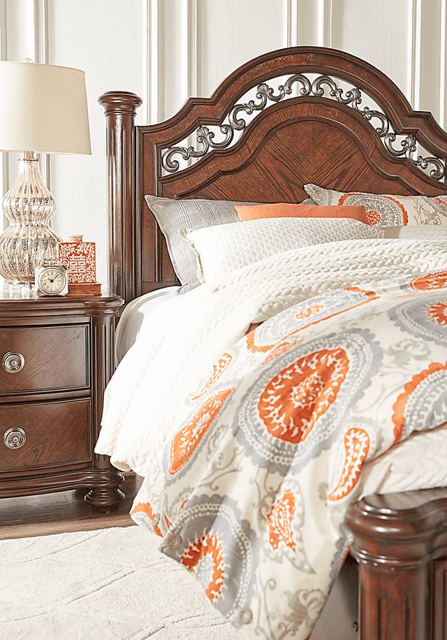 Anastasia Brown 5 Pc Queen Panel Bedroom - Thumbnail - Image 3