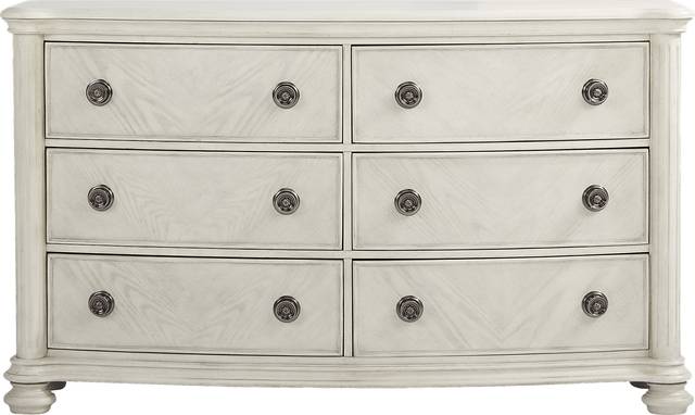 Anastasia White 7 Pc King Panel Bedroom with Storage - Thumbnail - Image 4