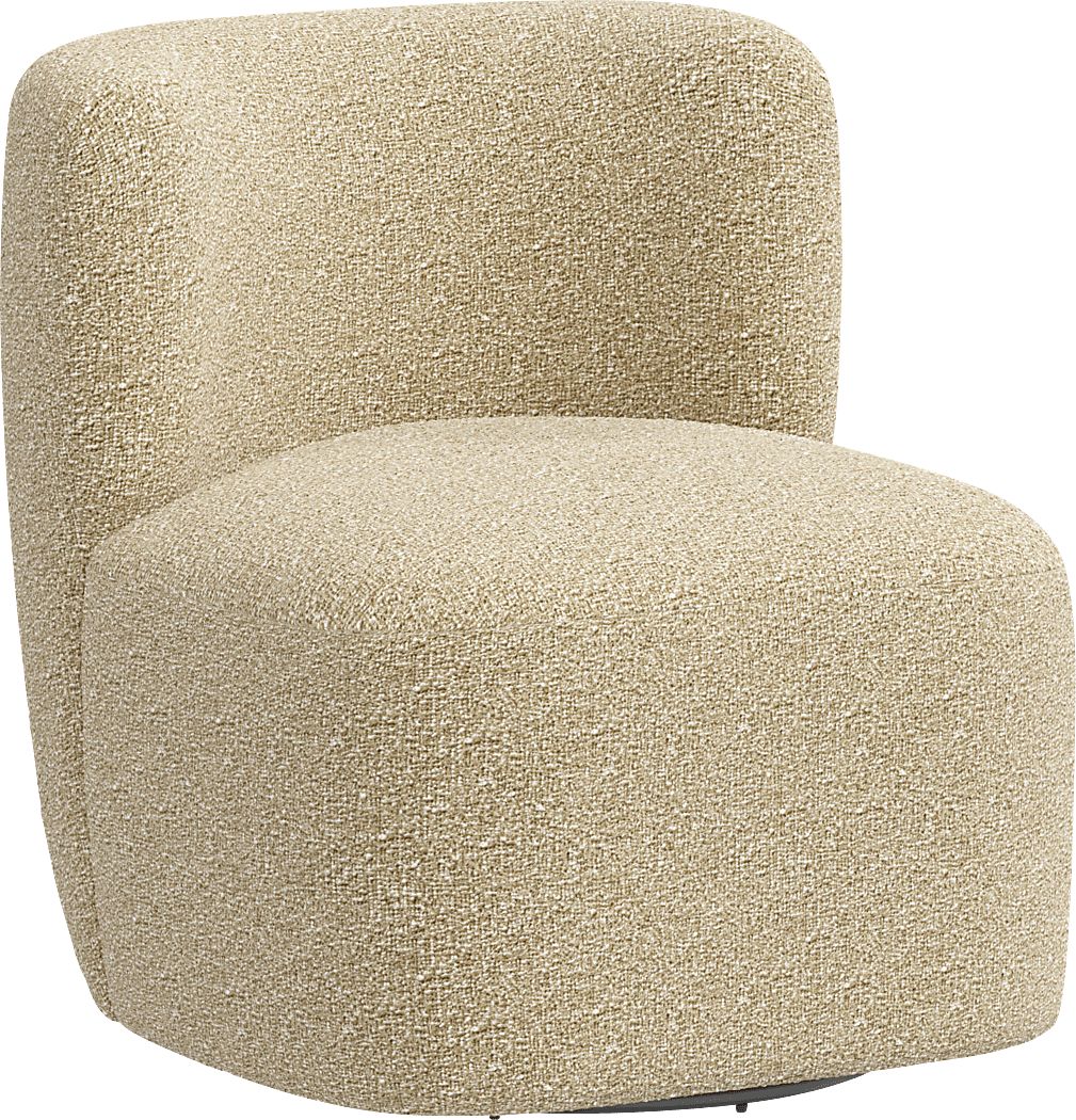 Anaua Beige Swivel Accent Chair