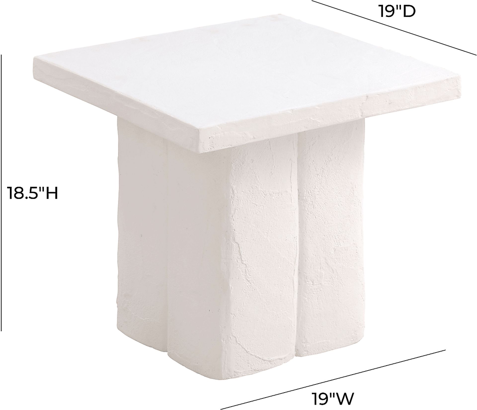 Anayla White Side Table - Image 6