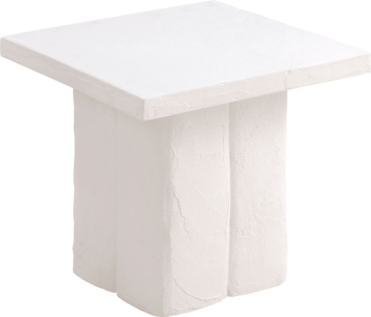 Anayla White Side Table