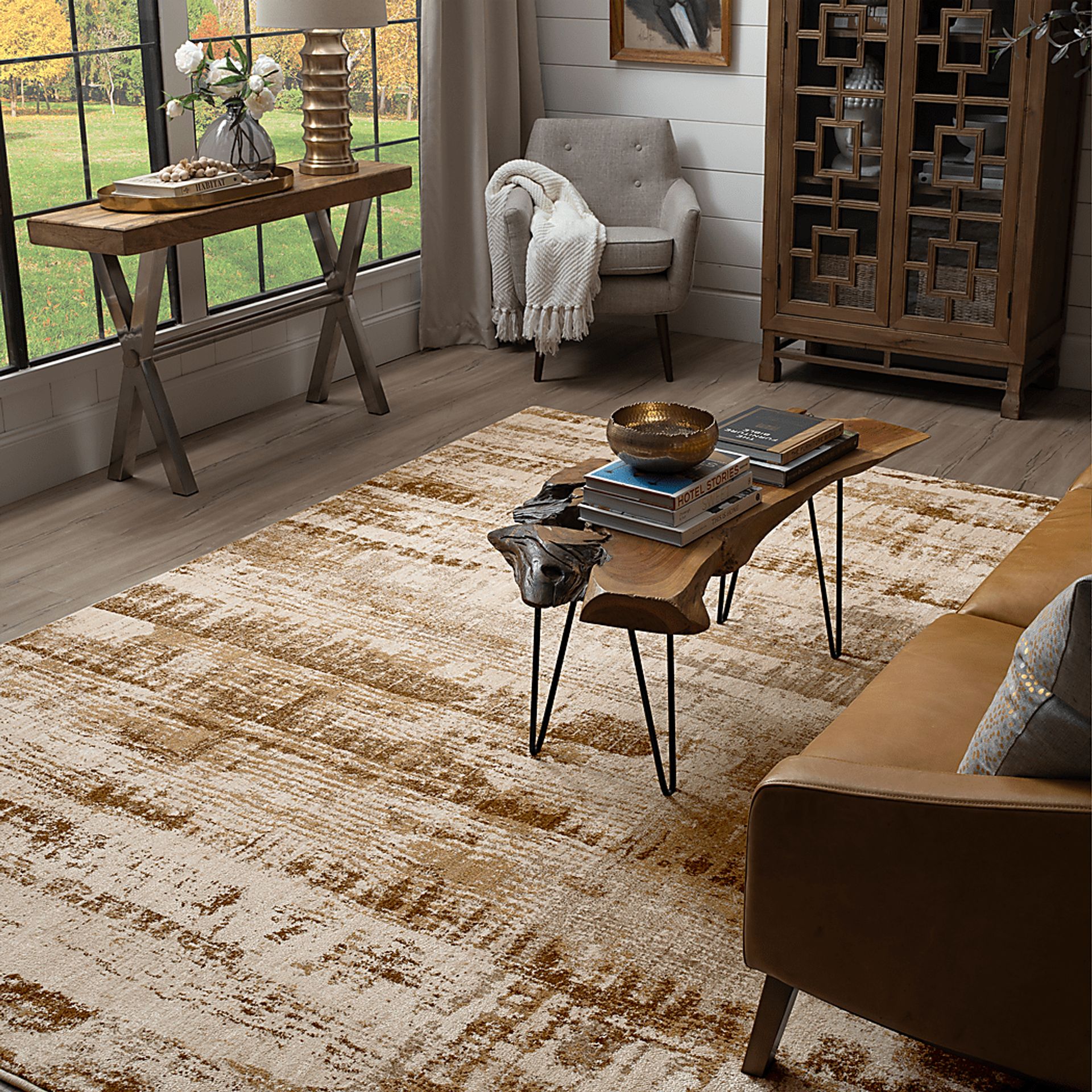 Anburn Gold 8' x 11' Rug - Image 3