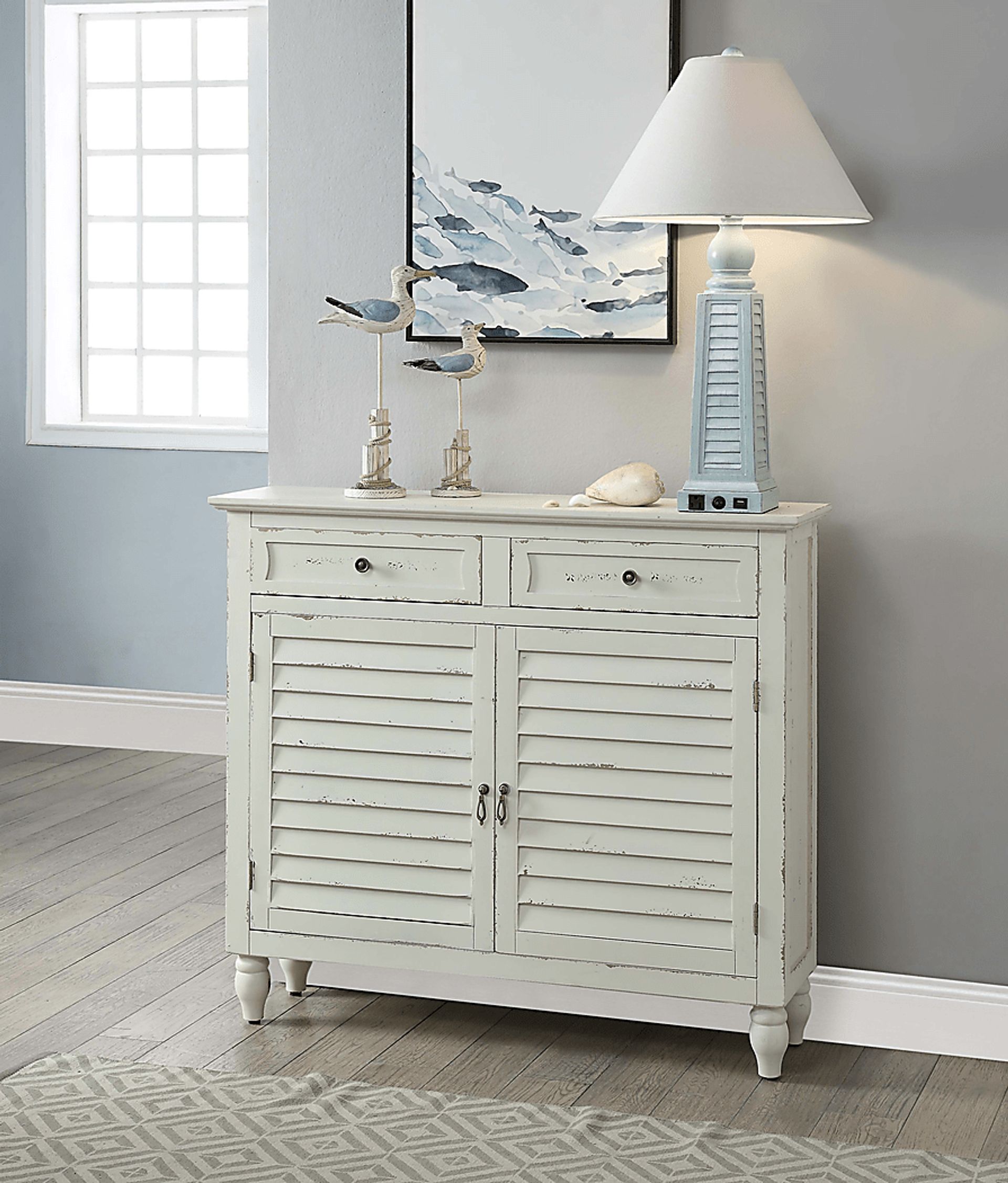 Anchor Lane Blue Table Lamps, Set of 2 - Image 2