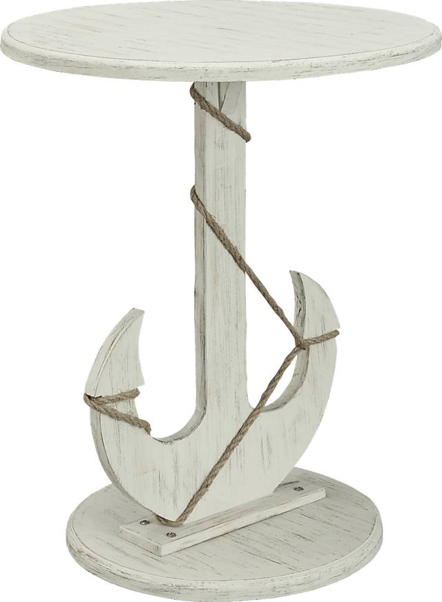 Anchors Away White Accent Table - Thumbnail - Image 1